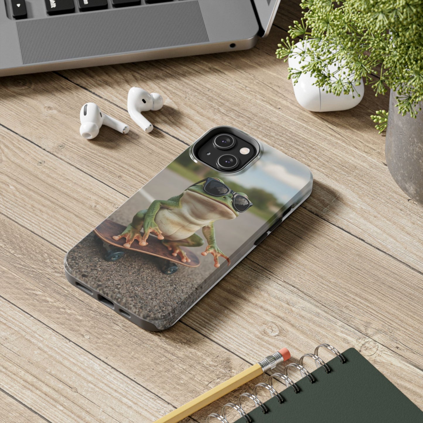 Cool Frog Skateboard Phone Case - Tough and Stylish Protection