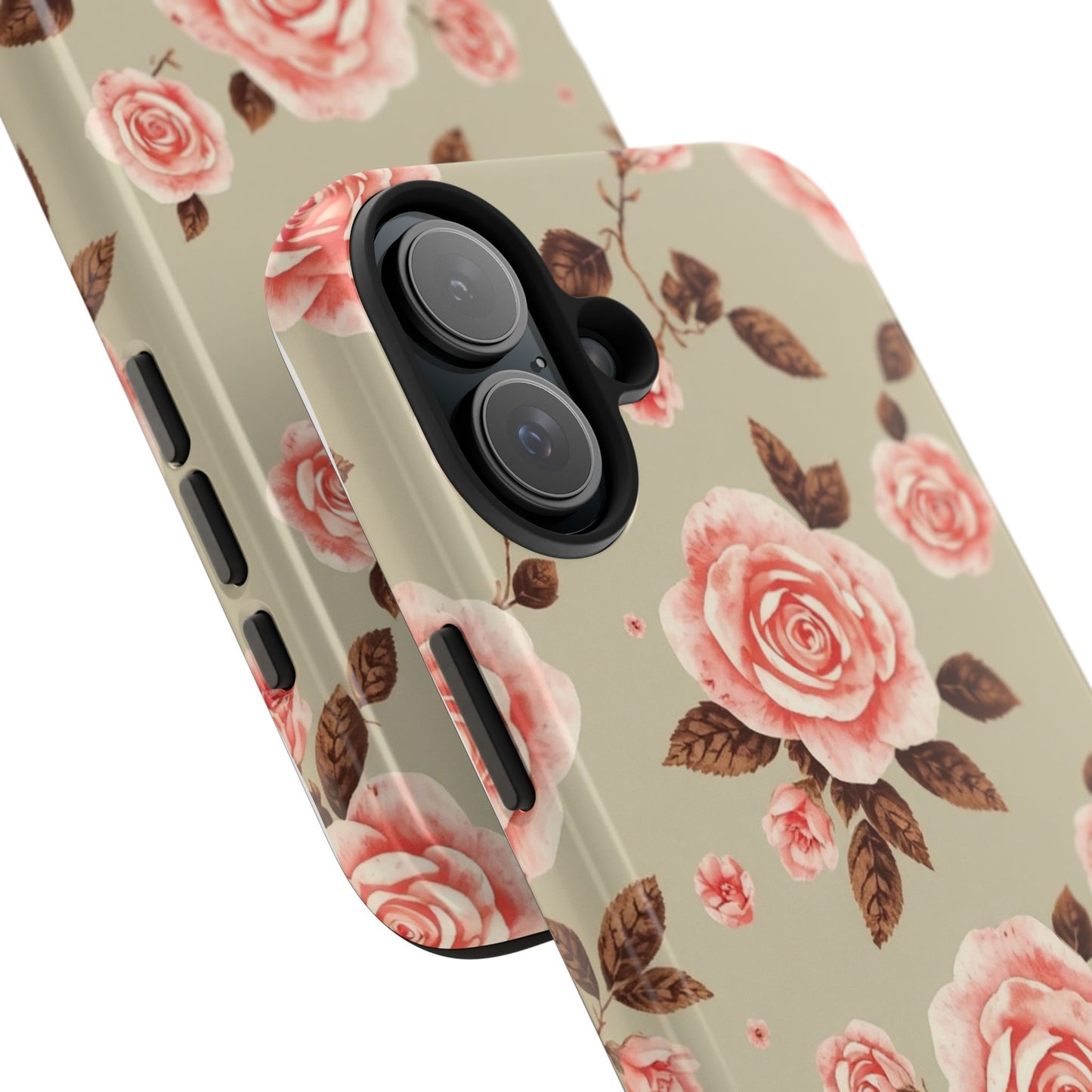 Elegant Floral Tough Phone Case for Stylish Protection - for iPhone