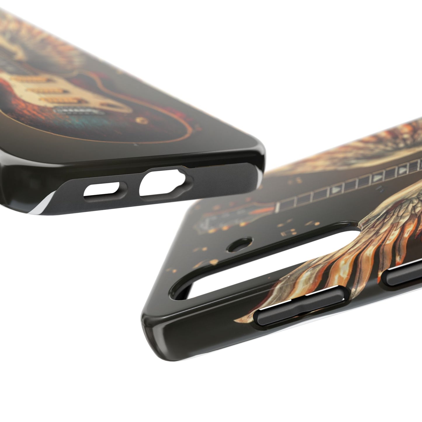 Inspirational Guitar Wing Phone Case - Tough Protection for Music Lovers