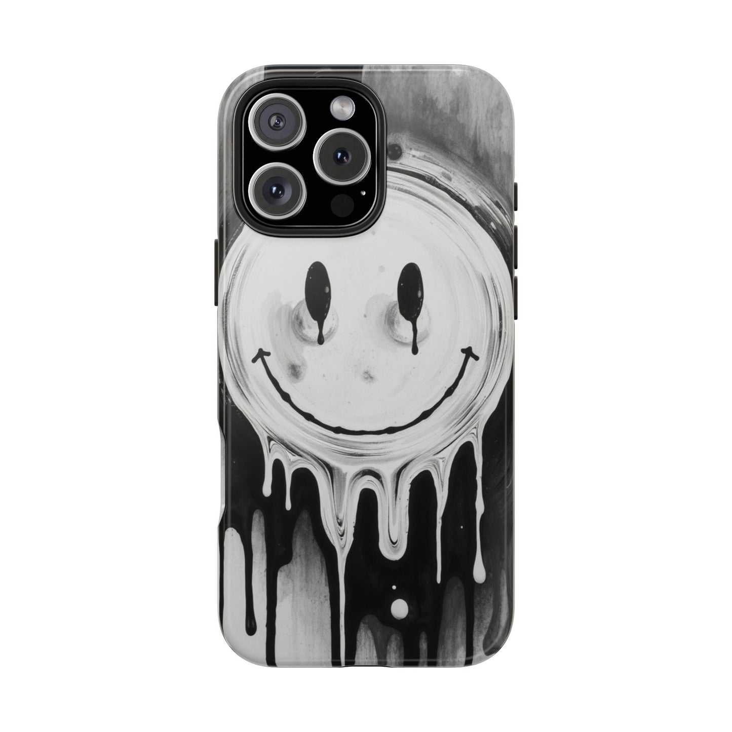 Dripping Smiley Tough Phone Case - Stylish & Durable Protection