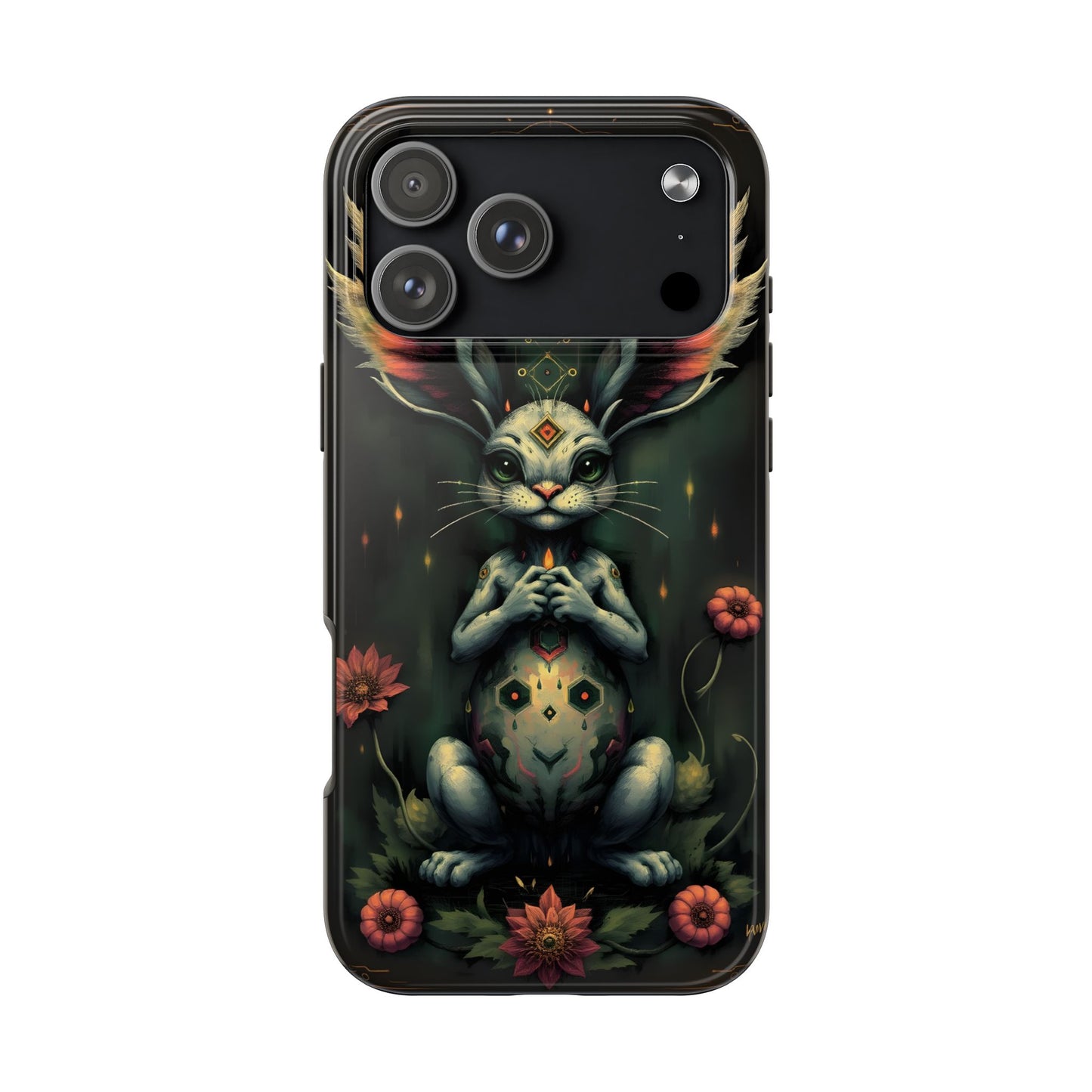 Artistic Rabbit Phone Cases - Unique and Durable Design of Mystical Bunny - for iPhone