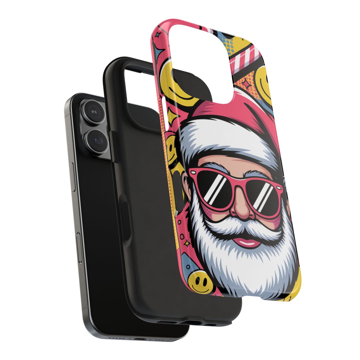 Pop Art Santa Sunglasses Tough Phone Case for Holiday Vibes