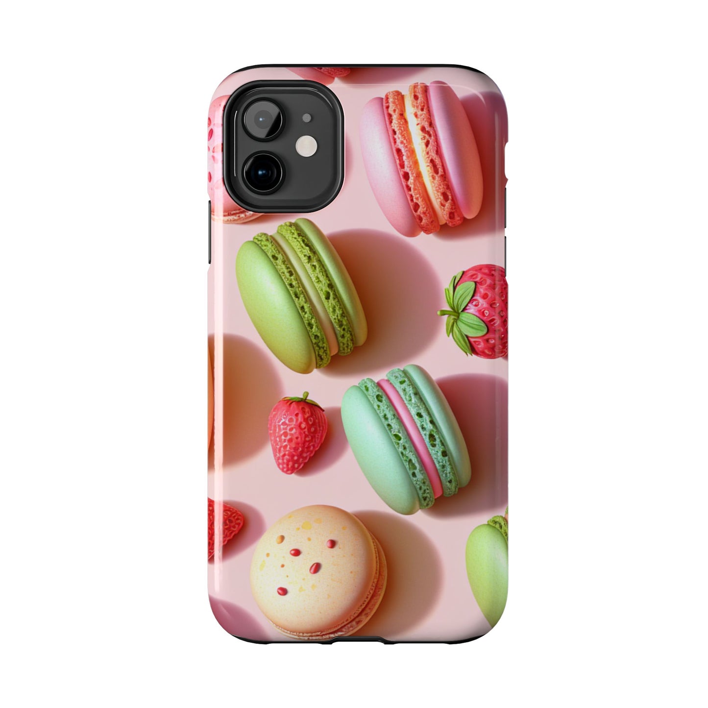 Macaron-Inspired Tough Phone Cases - Colorful Sweet Design - for iPhone