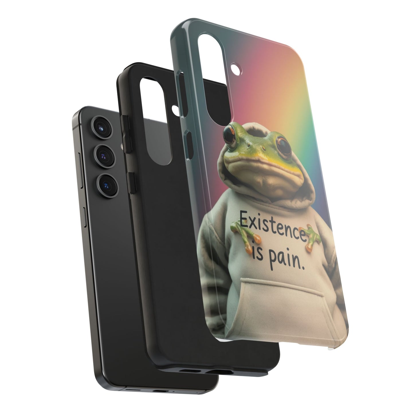 Existence is Pain Frog Phone Case - Tough & Stylish