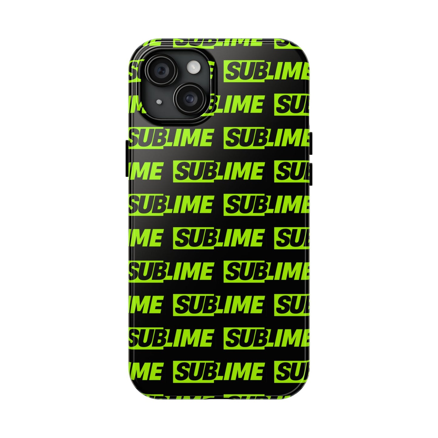 Sublime Text Pattern Tough Phone Case - Vibrant Protective Cover for iPhone
