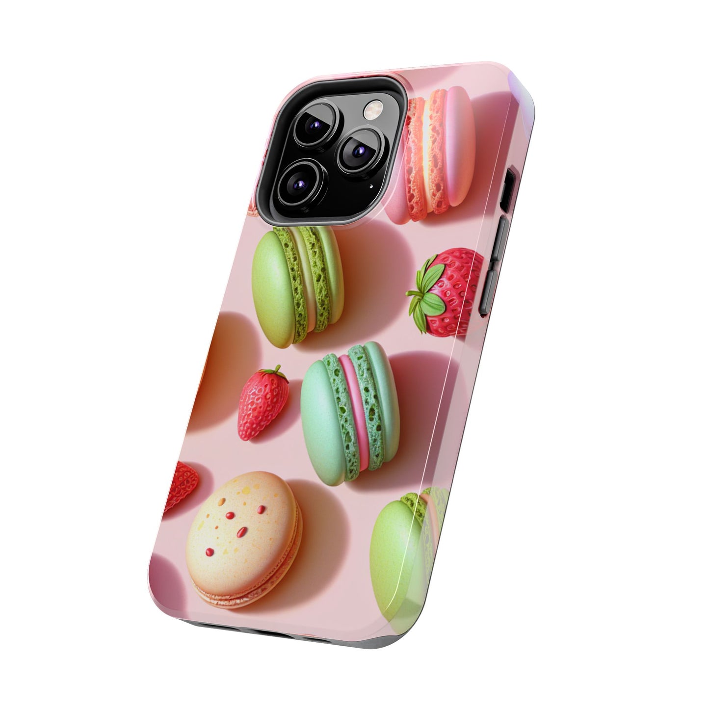 Macaron-Inspired Tough Phone Cases - Colorful Sweet Design - for iPhone