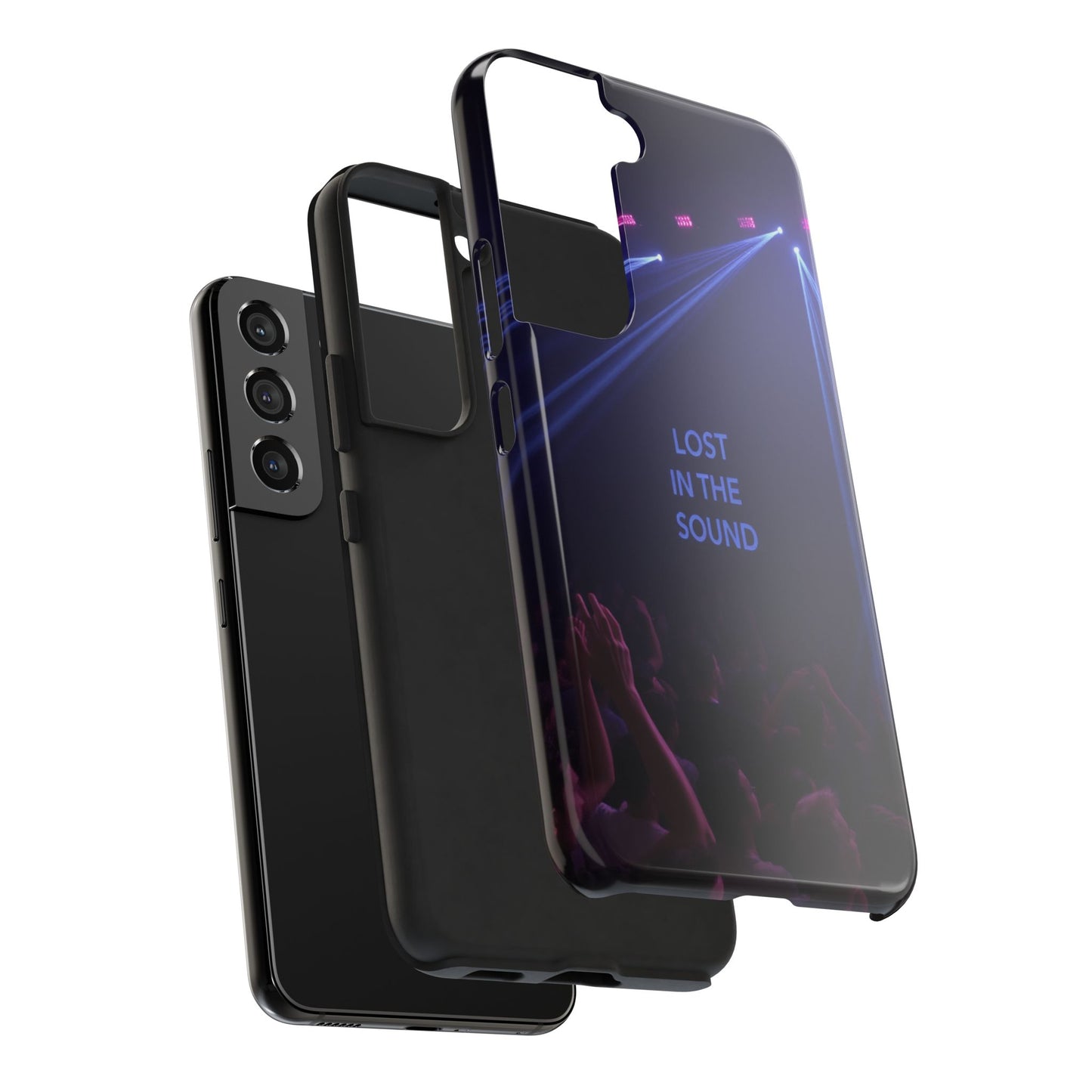 Vibrant Tough Phone Case - 'Lost in the Sound' Design for Music Lovers