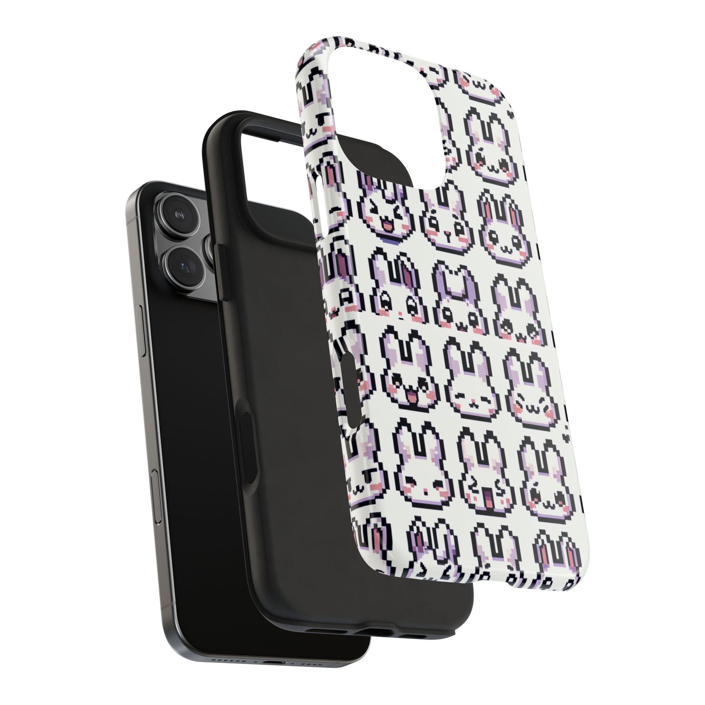 Cute Pixel Bunny Tough Phone Case - Stylish & Protective Cover for iPhone