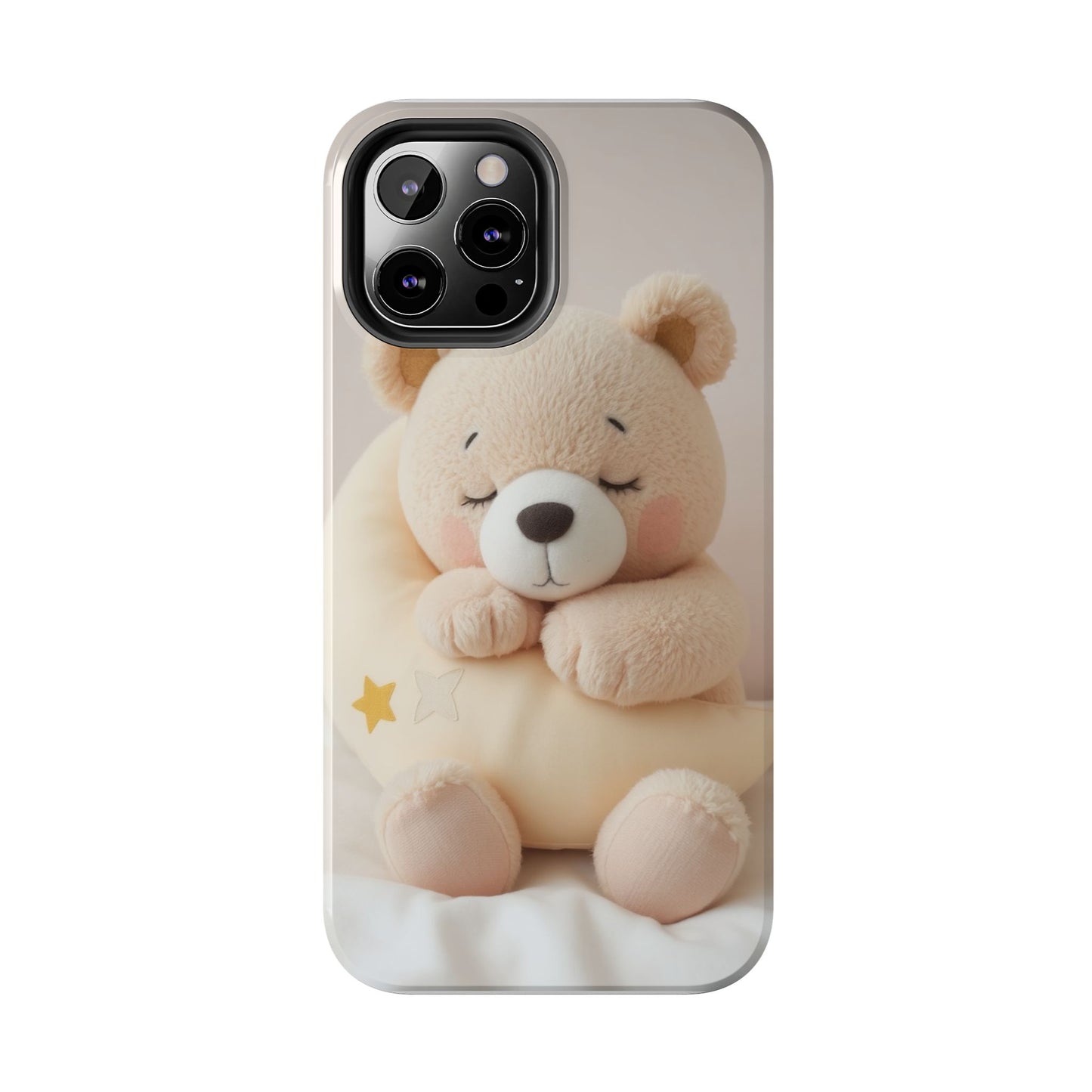 Cute Bear Tough Phone Case - Adorable Baby Animal Design for Kids & Adults
