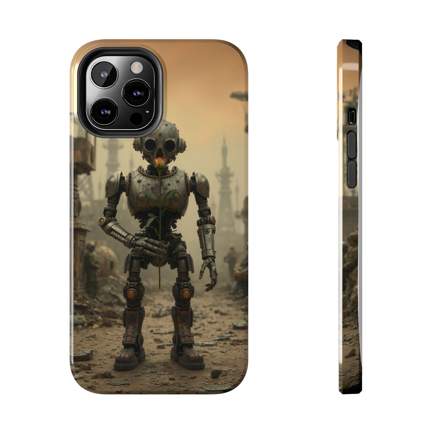 Robotic Sentinel Tough Phone Case - Durable Protector for Sci-Fi Lovers