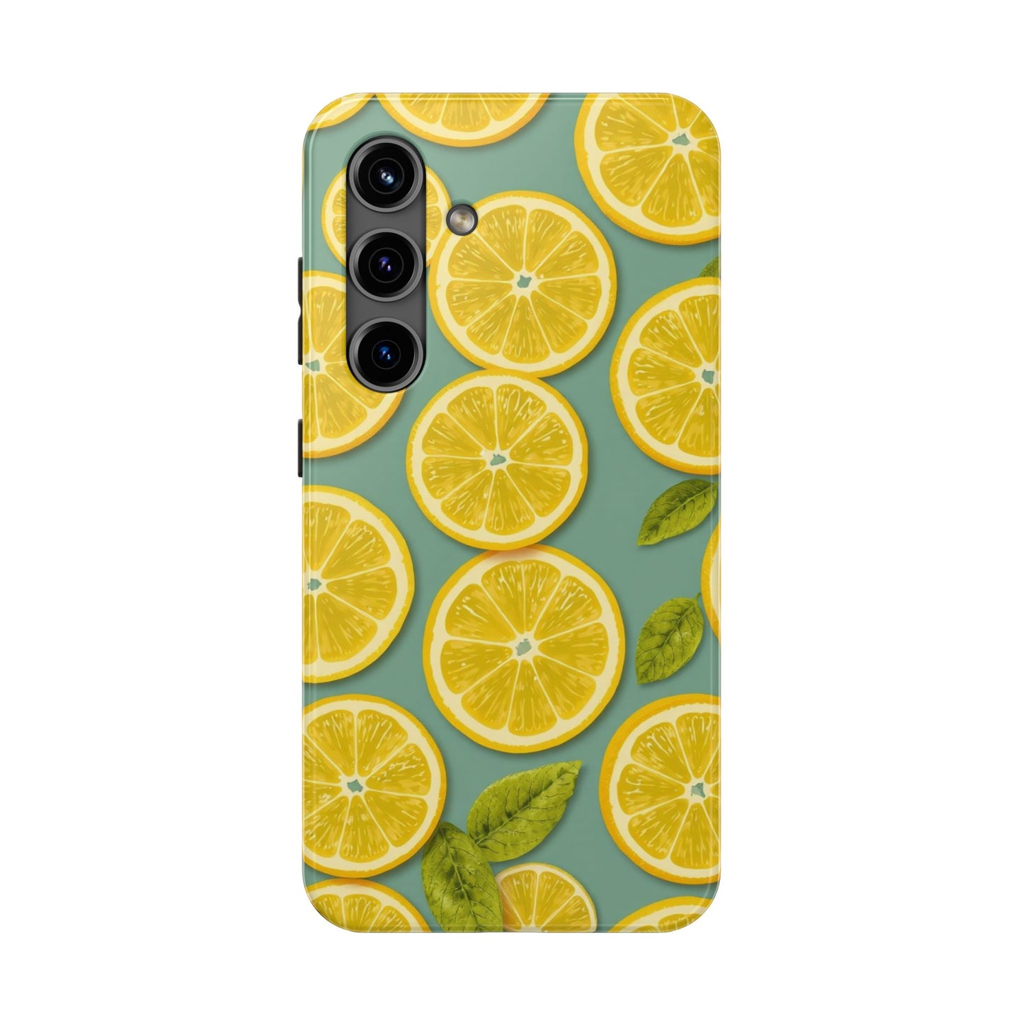 Tough Lemon Pattern Phone Case - Vibrant Citrus Design for Summer Vibes - for iPhone
