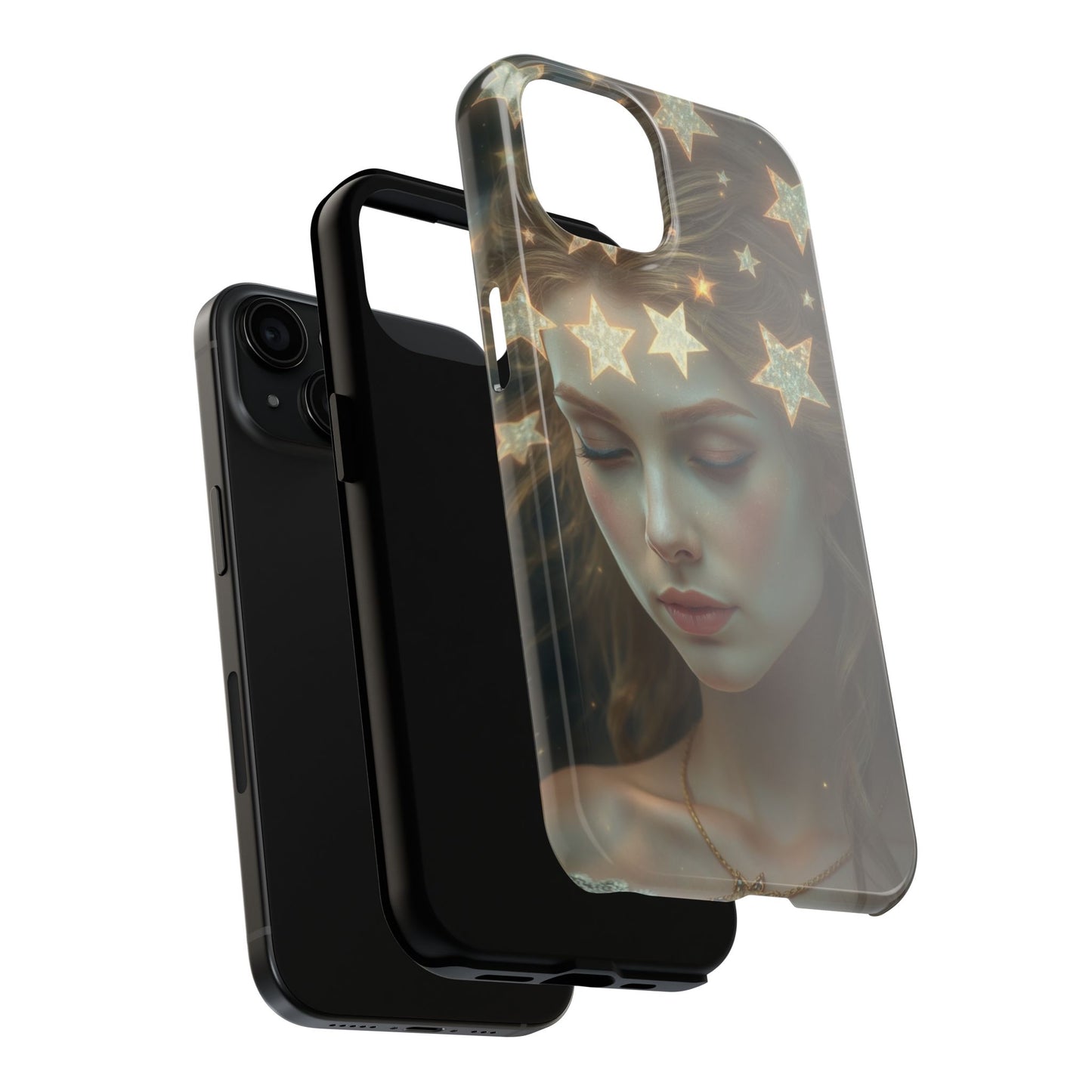 Celestial Dream Tough Phone Case - Artistic Starry Design for Style Enthusiasts
