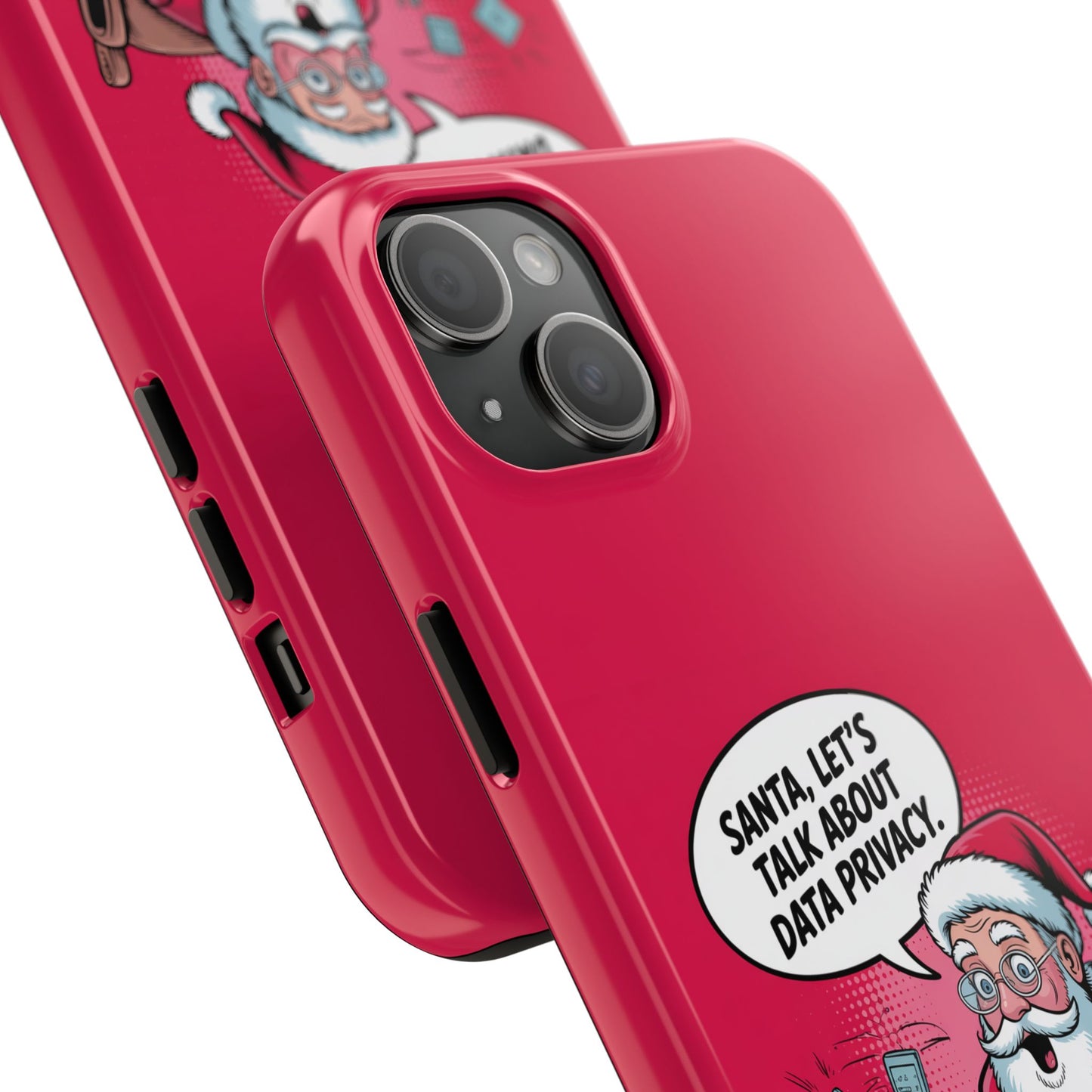 Santa Data Privacy Design Tough iPhone Case for Christmas