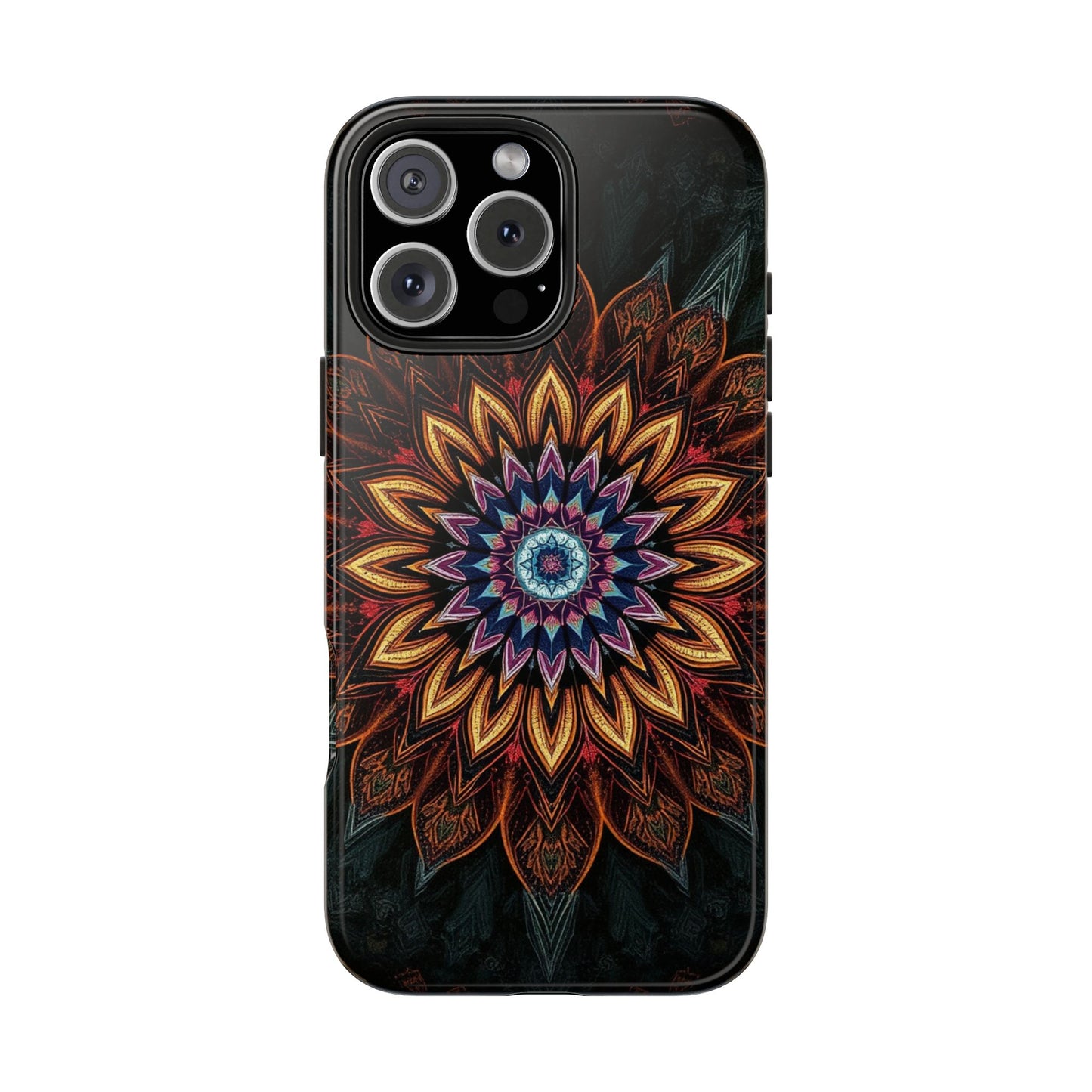 Mystic Mandala Tough Phone Case - Durable Protection with Artistic Design - for iPhone