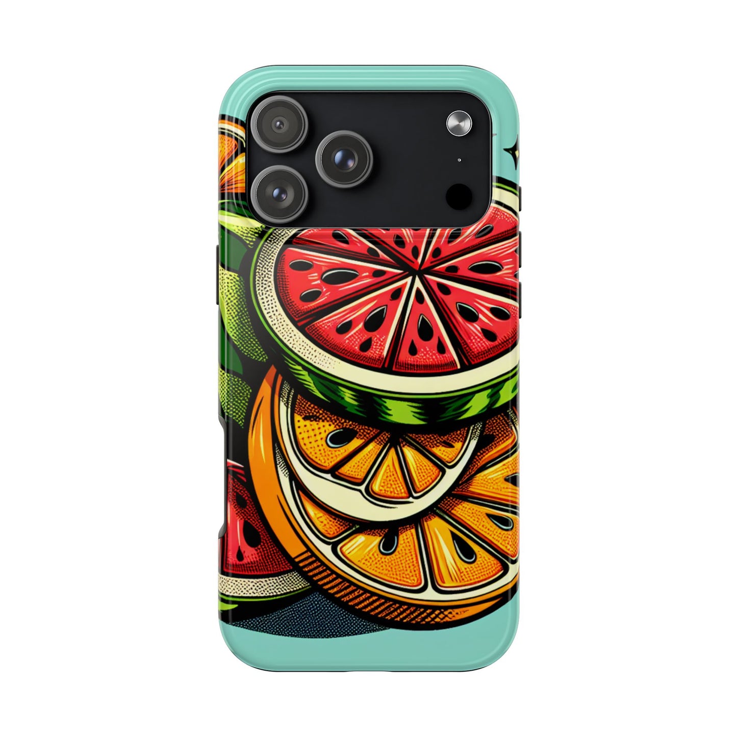 Vibrant Citrus Tough Phone Case - Fruit Slice Design - for iPhone