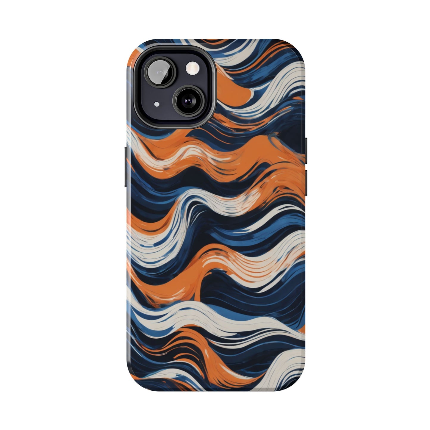 Wave Pattern Tough Phone Case - Stylish and Durable for Modern Lifestyle - for iPhone