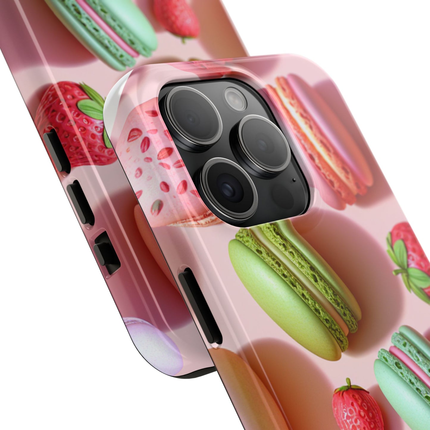 Macaron-Inspired Tough Phone Cases - Colorful Sweet Design - for iPhone