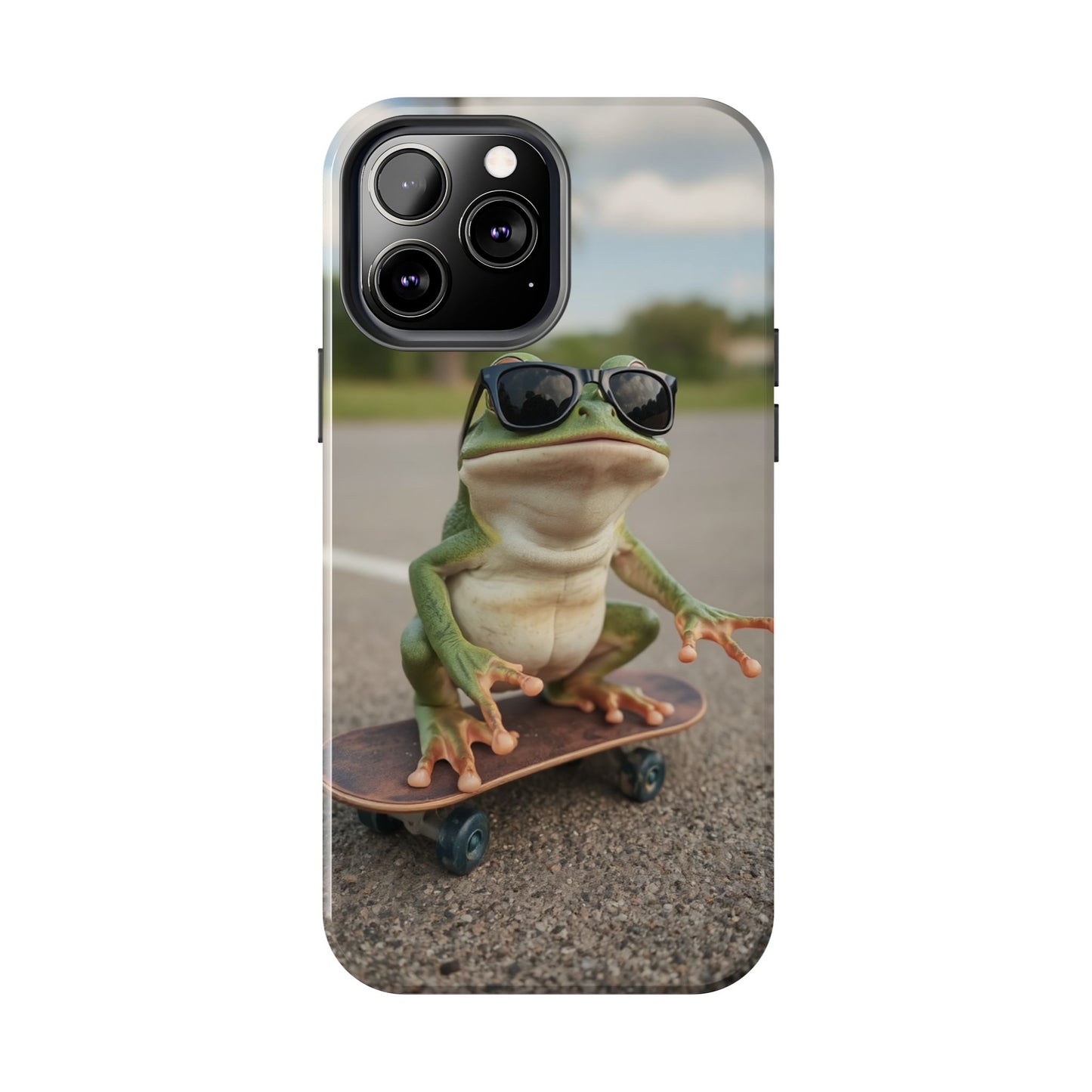 Cool Frog Skateboard Phone Case - Tough and Stylish Protection