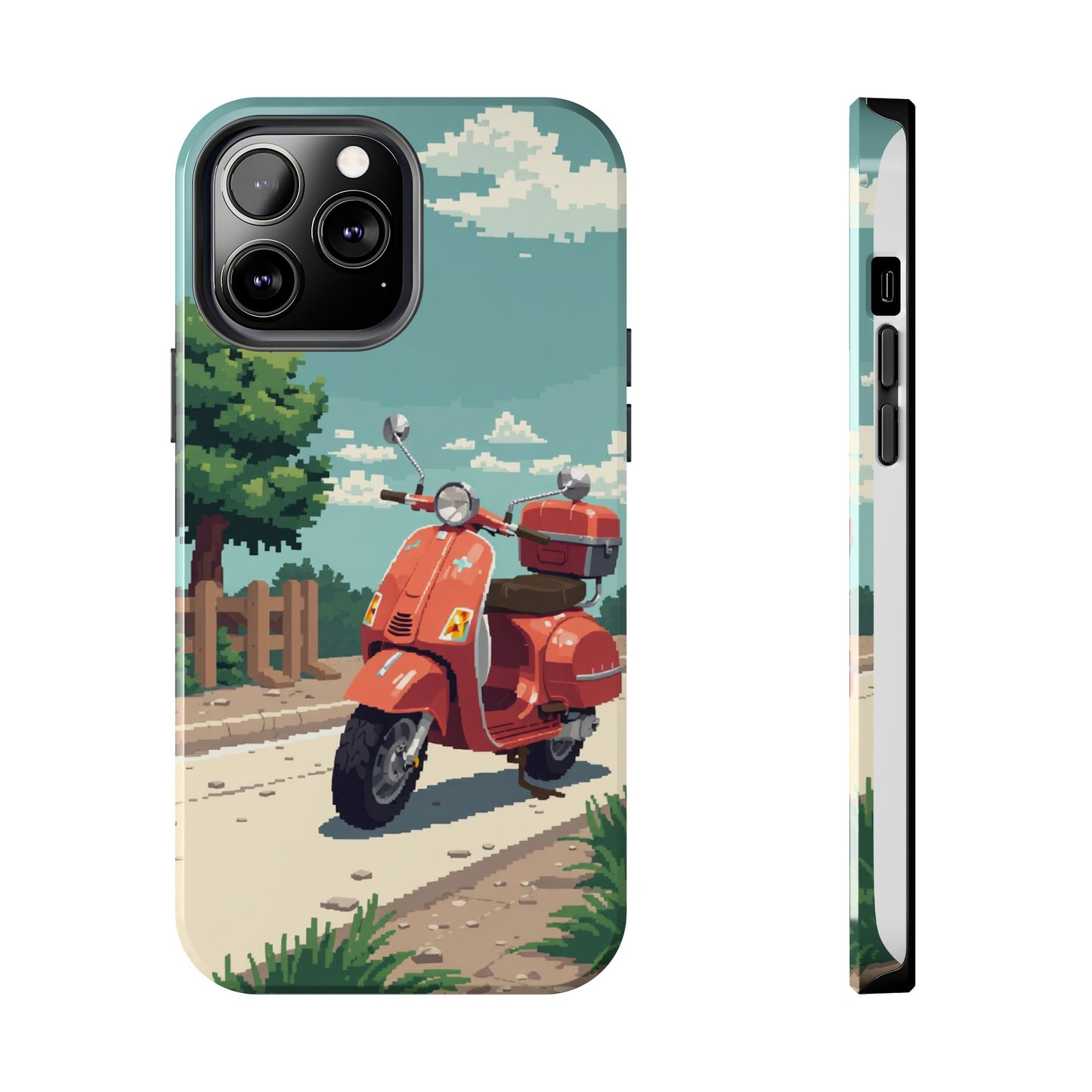 Retro Scooter Phone Case - Tough & Stylish Protection