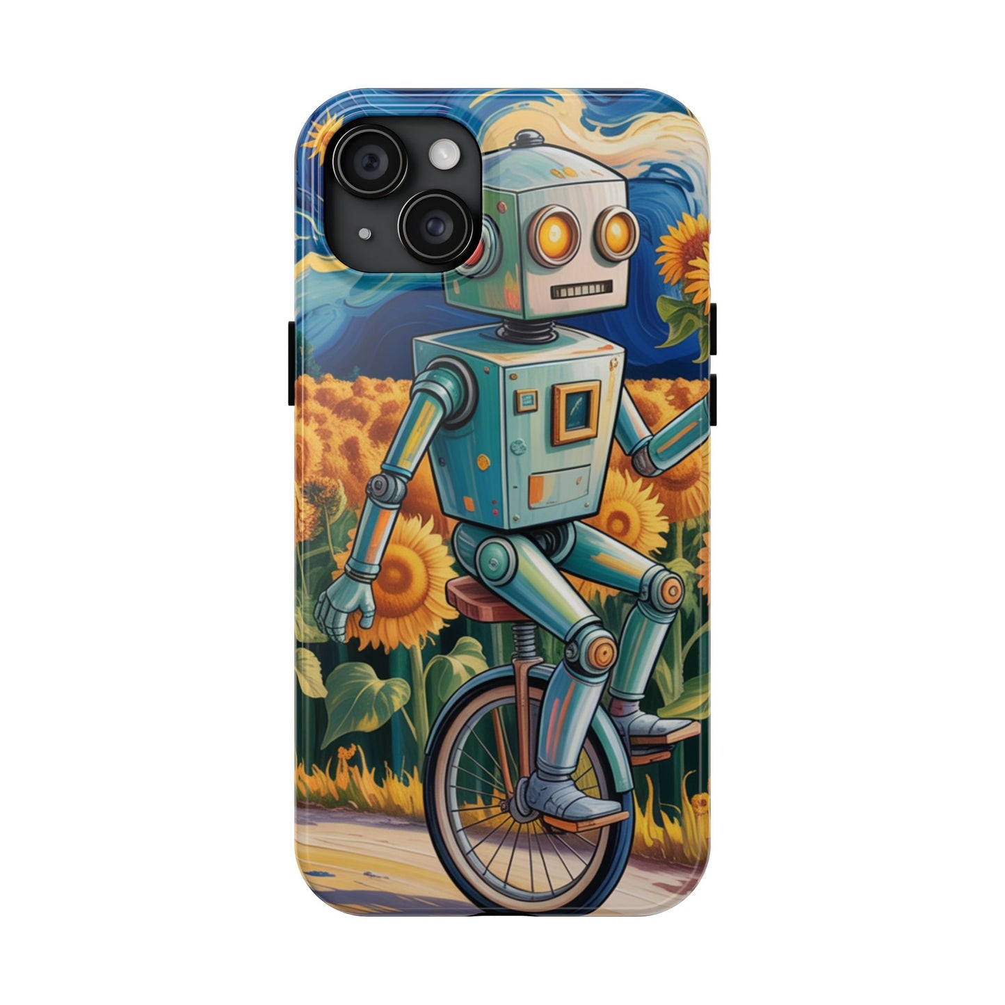 Robot Cycle Tough Phone Case - Durable & Unique Design