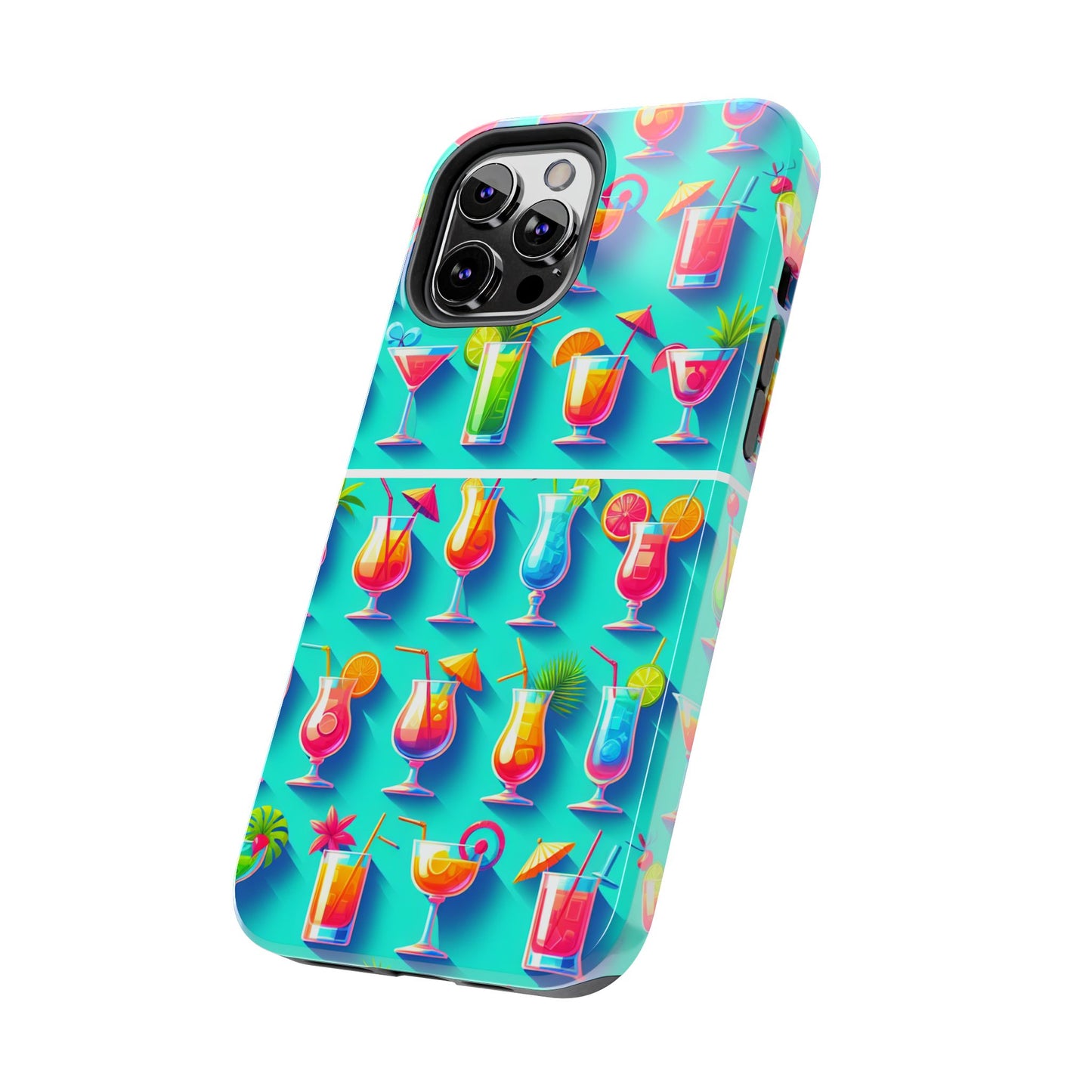 Cocktail Party Phone Case - Fun & Colorful Design for Summer Vibes - for iPhone