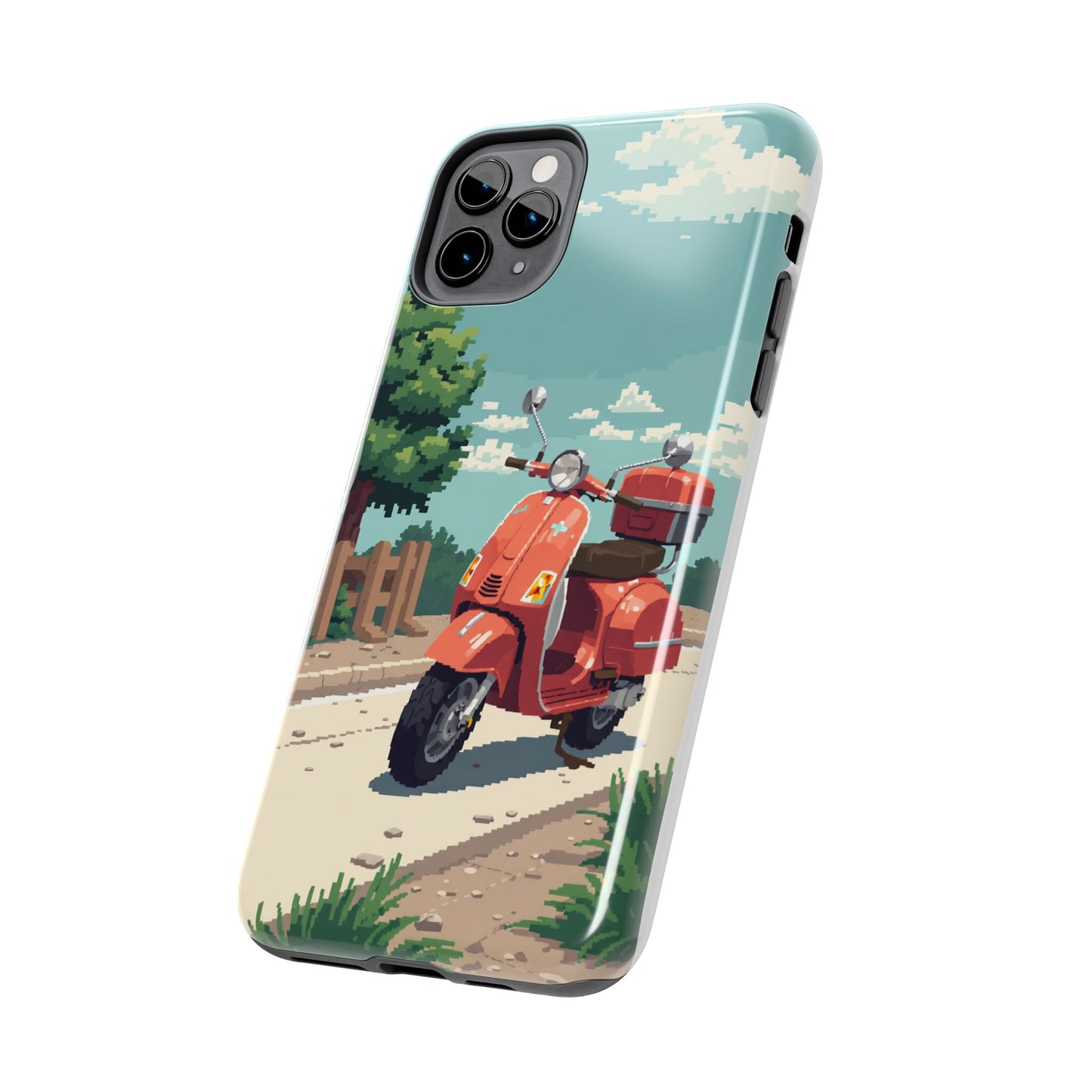 Retro Scooter Phone Case - Tough & Stylish Protection