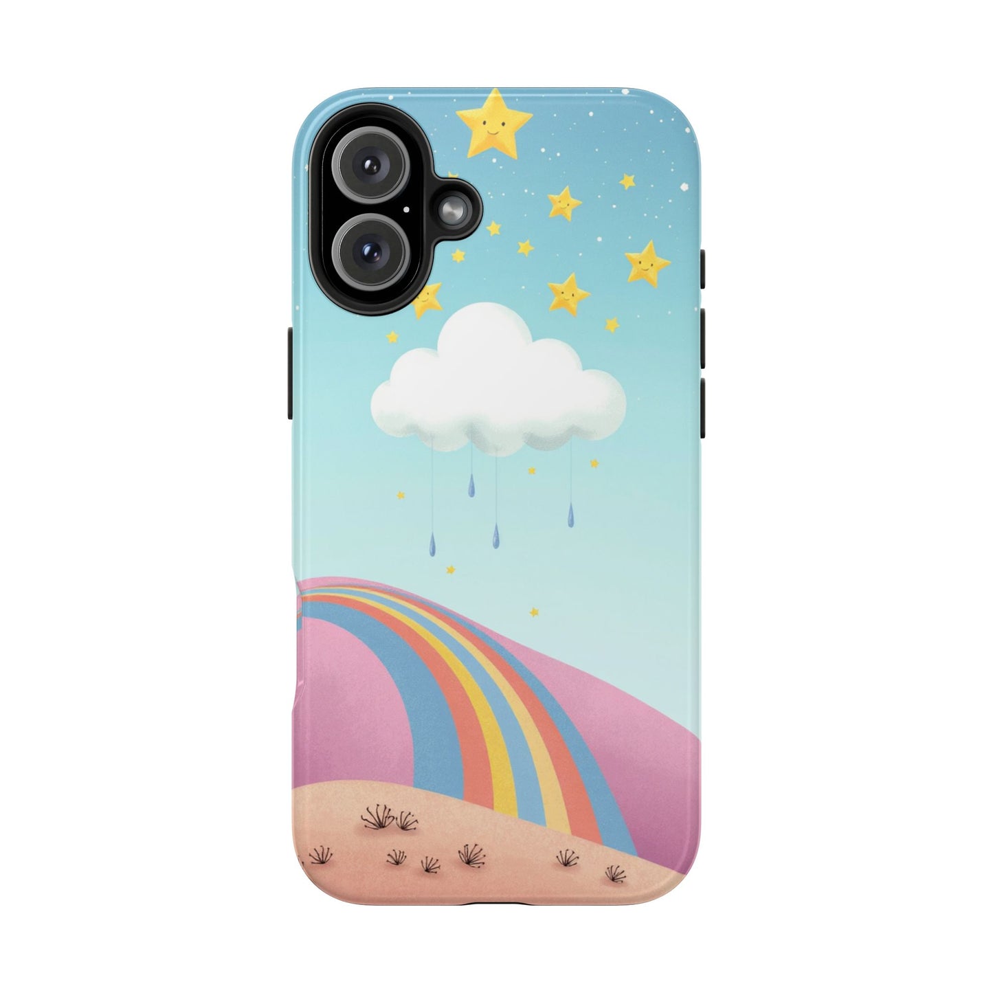 Colorful Rainbow Phone Case - Durable Tough Design for Adventurers