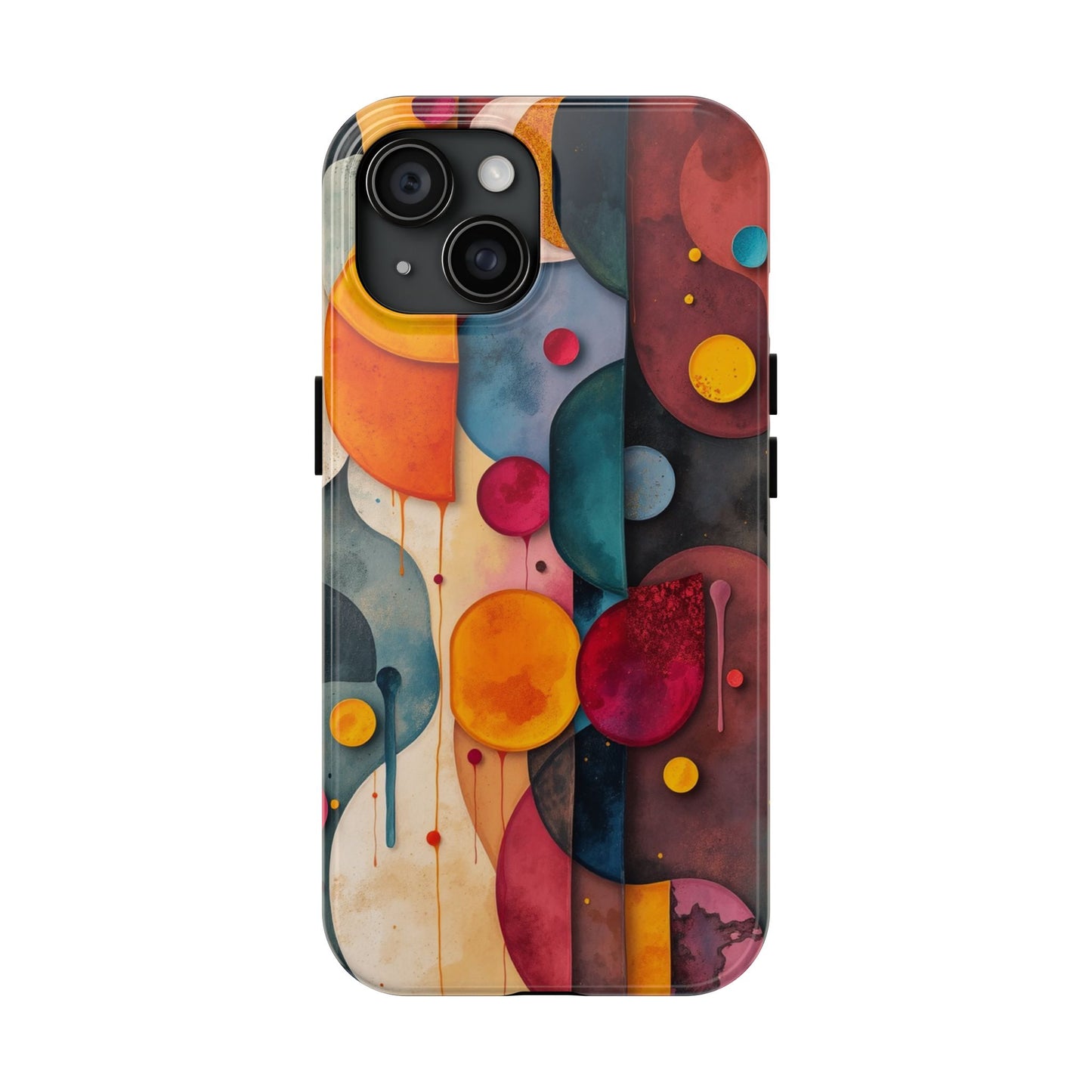 Artistic Tough Phone Cases - Colorful Abstract Design for Trendy Protection - for iPhone