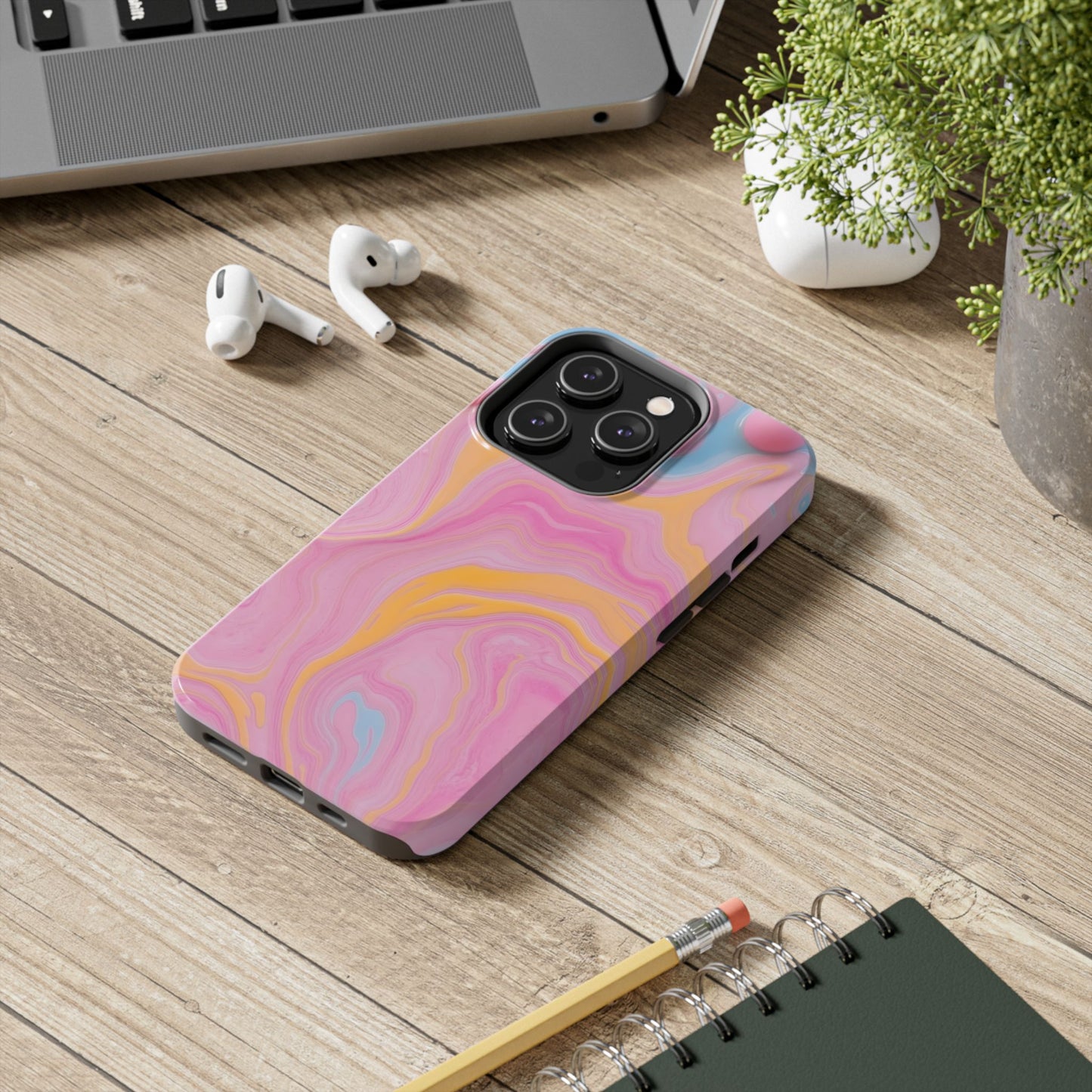 Liquid Candy Abstract Tough Phone Case - Durable Protection with Artistic Design - for iPhone