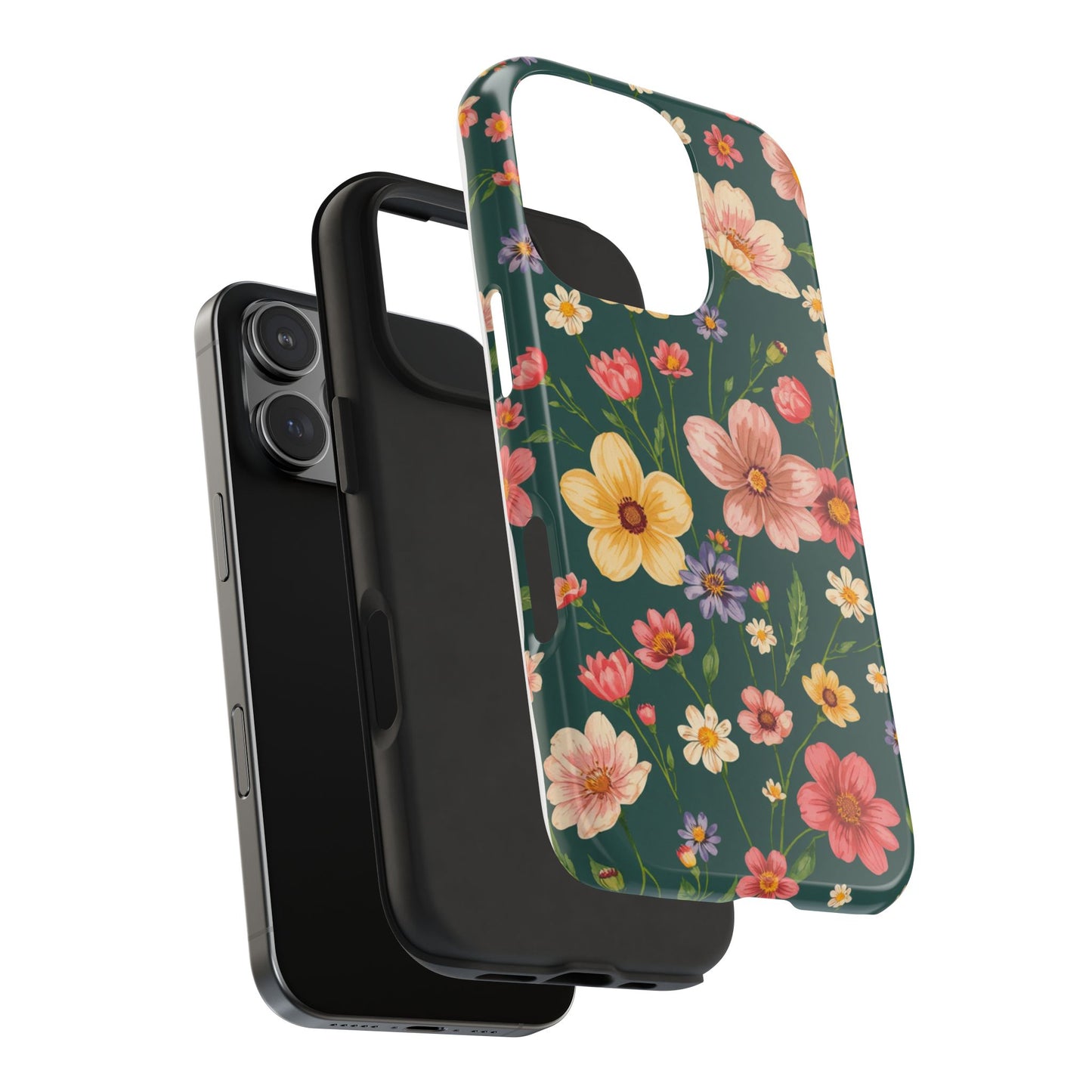 Vintage Spring Flowers Tough Phone Case - Durable Protection for iPhone