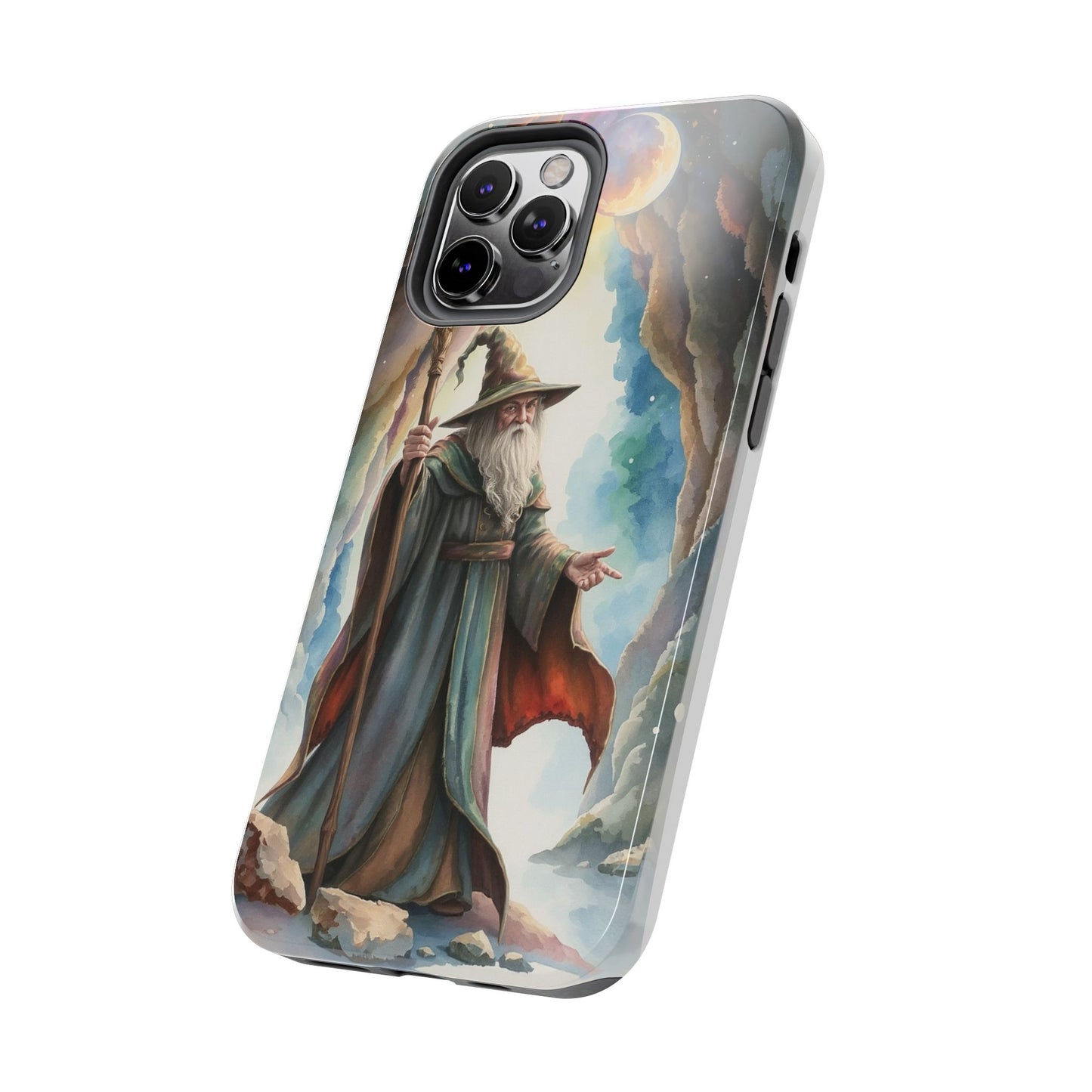Magical Wizard Phone Case - Tough, Durable Phone Cover for Fantasy Lovers, Geek Gift, Unique Design, Celestial Phone Accessory