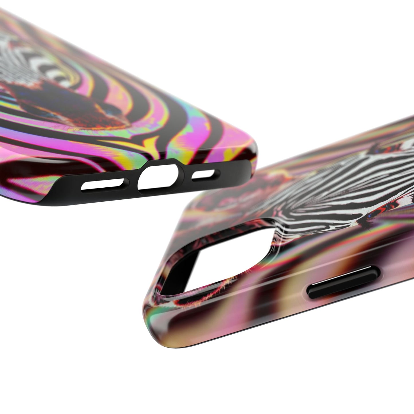 Vibrant Zebra Tough Phone Case - Unique Animal Design for Wild Spirit