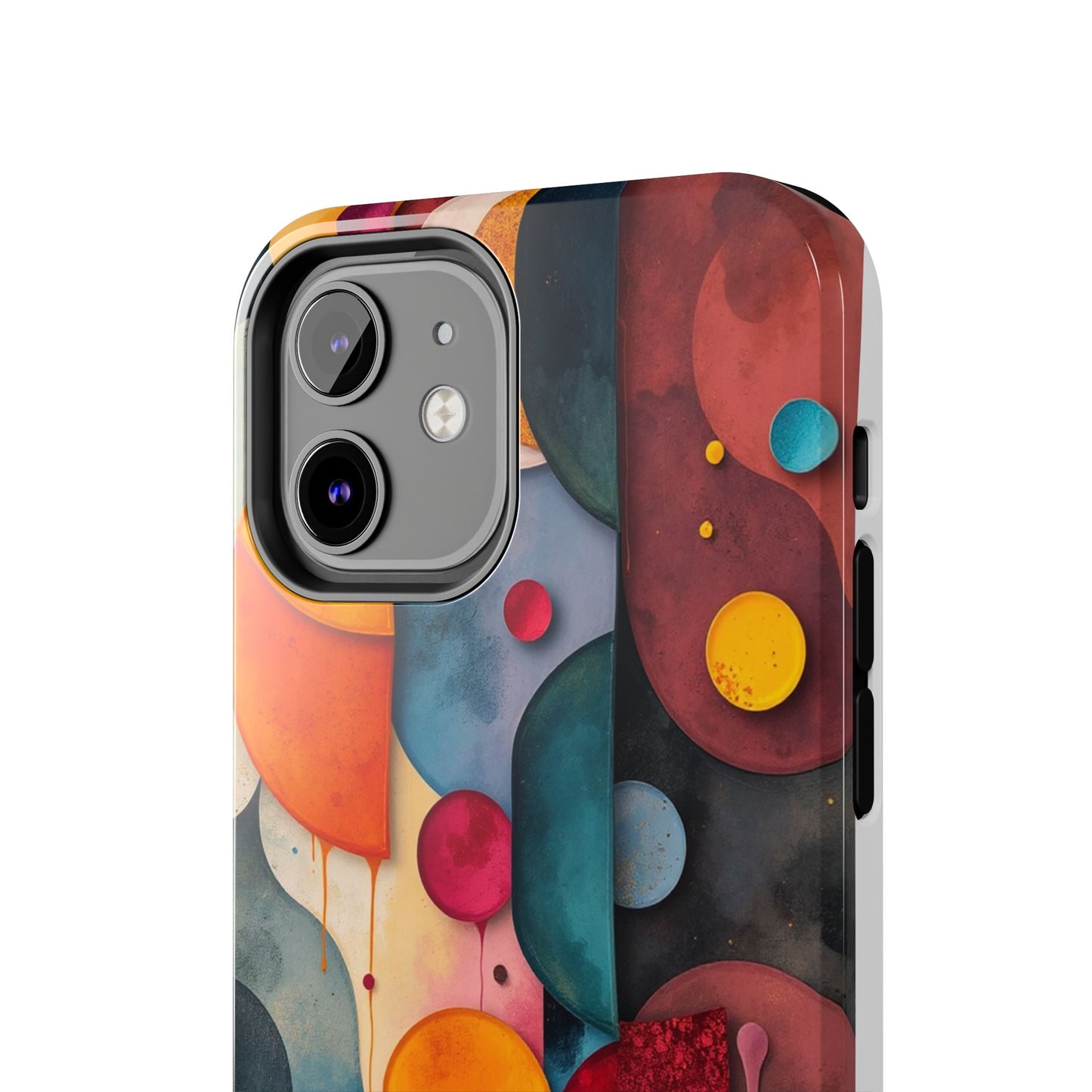 Artistic Tough Phone Cases - Colorful Abstract Design for Trendy Protection - for iPhone