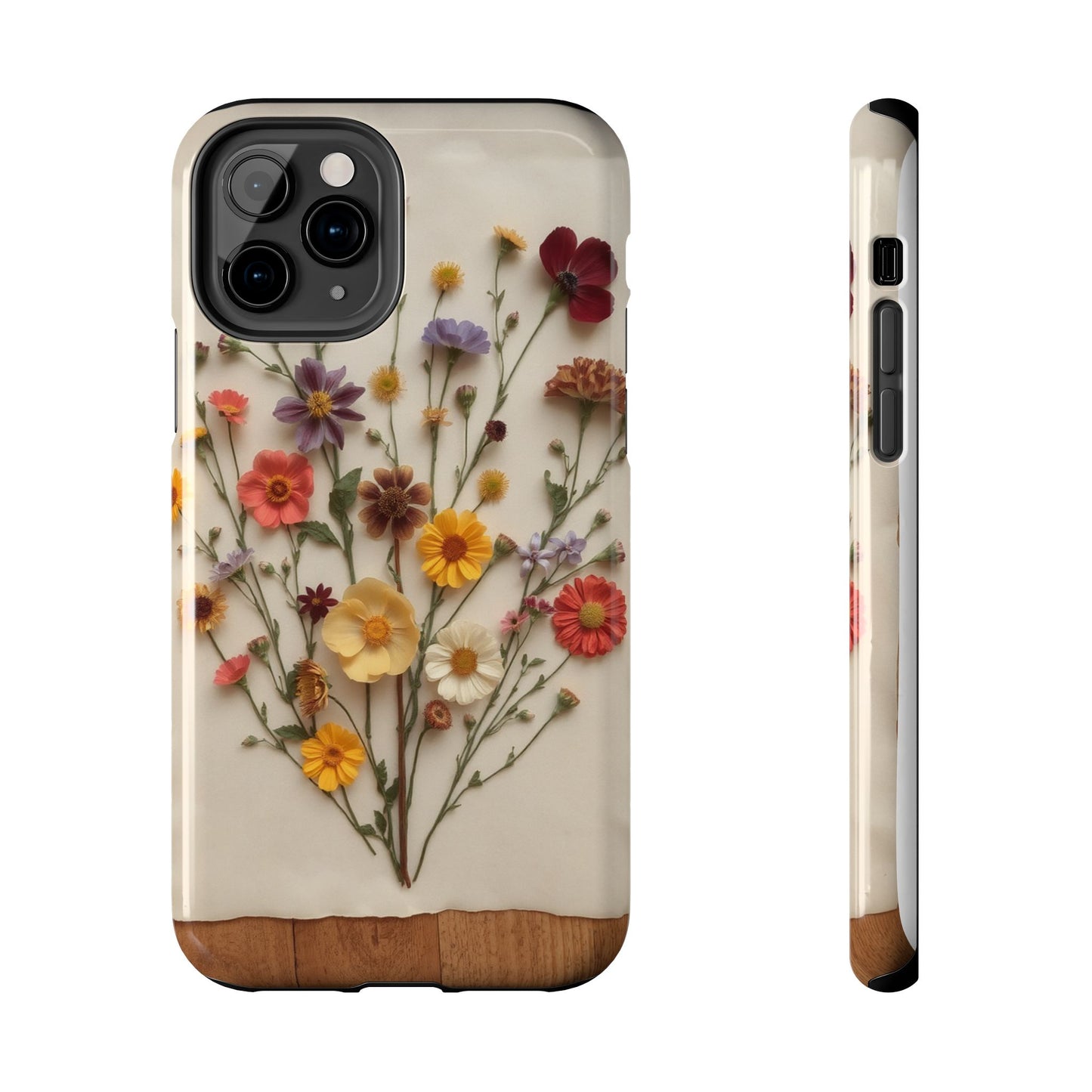 Floral Tough Phone Case - Durable Protection with Nature-Inspired Design