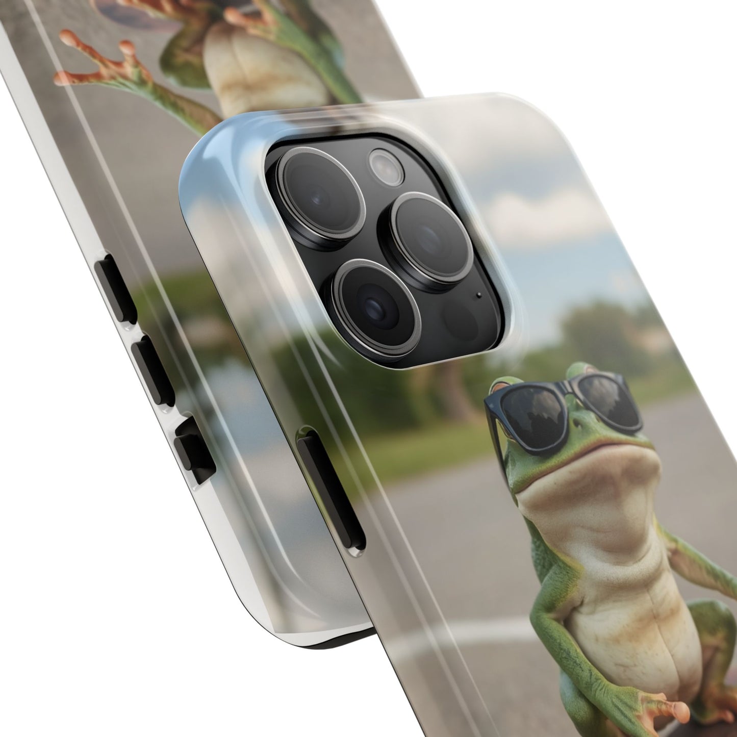 Cool Frog Skateboard Phone Case - Tough and Stylish Protection