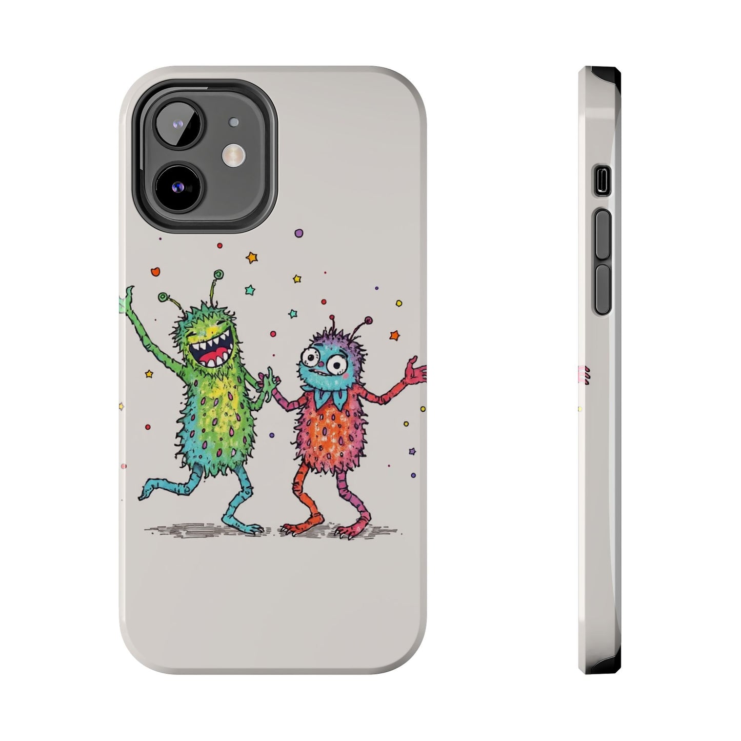 Colorful Monster Tough Phone Case - Fun and Playful Design