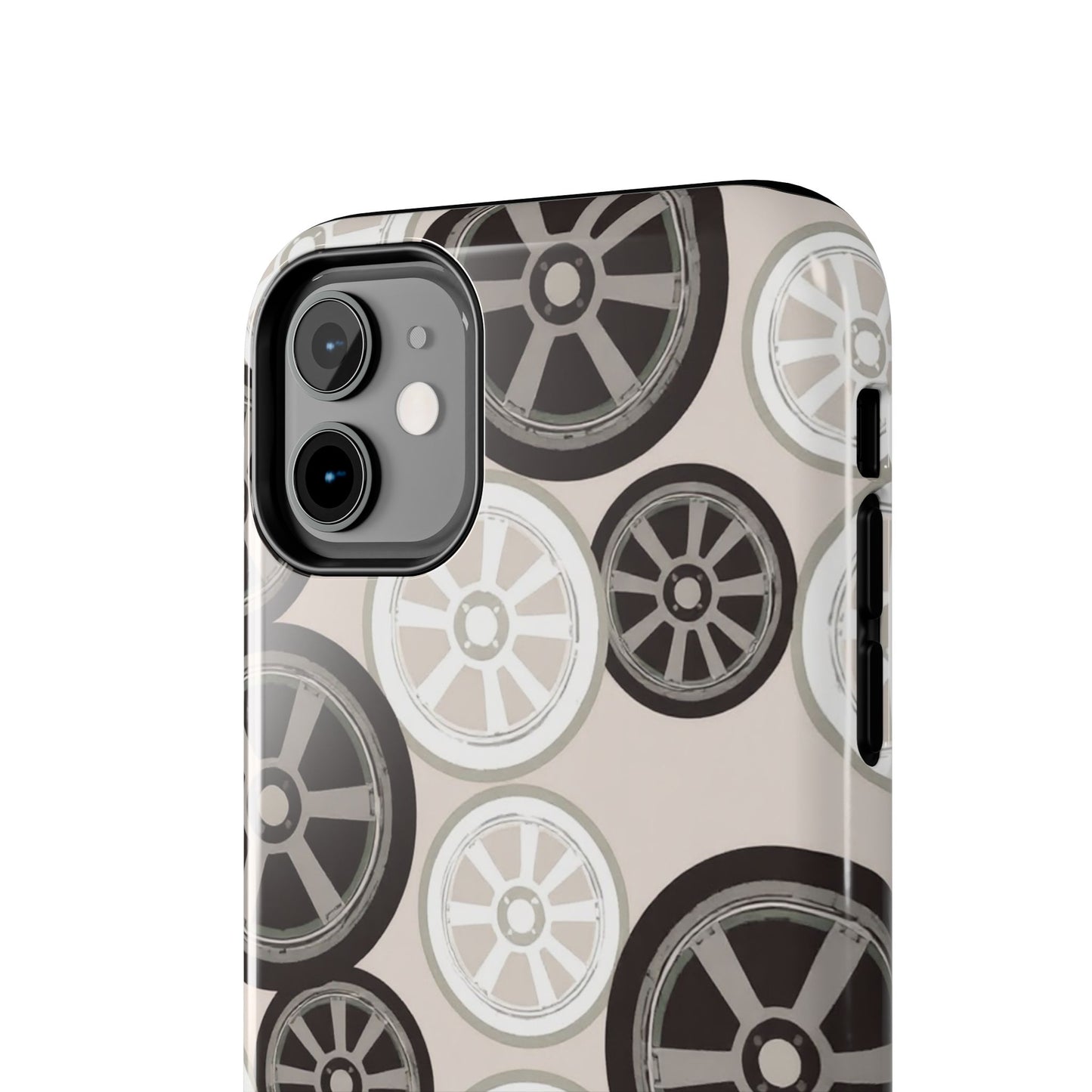Racing Wheel Design Tough Phone Case – Durable Protection for Automotive Enthusiasts