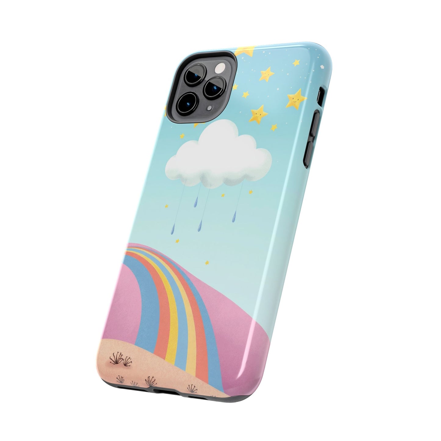 Colorful Rainbow Phone Case - Durable Tough Design for Adventurers
