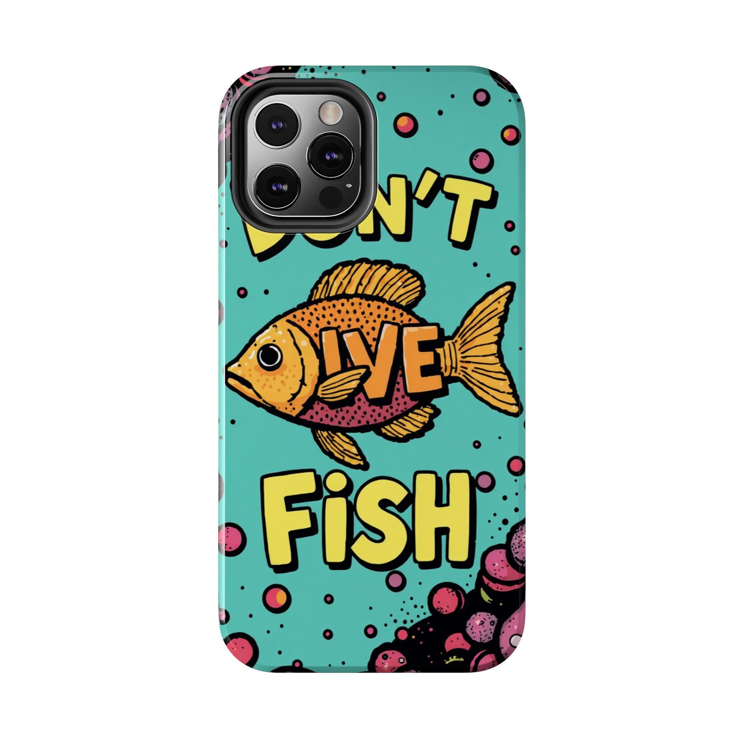 Catchy Fish-Themed Tough Phone Cases, Unique Gift for Fish Lovers, Durable Protection for Phones, Fun Aquatic Design, Ideal for Holidays