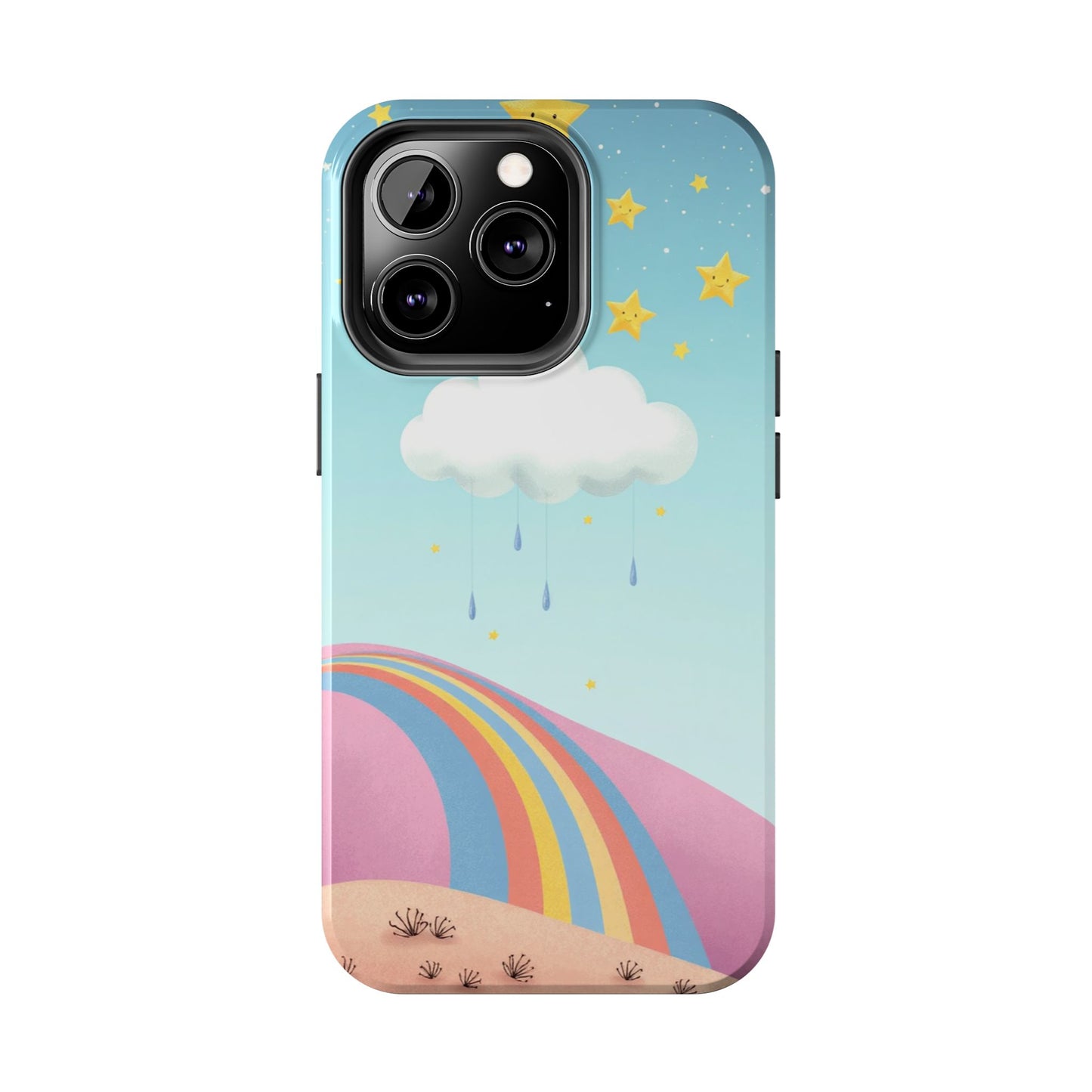 Colorful Rainbow Phone Case - Durable Tough Design for Adventurers