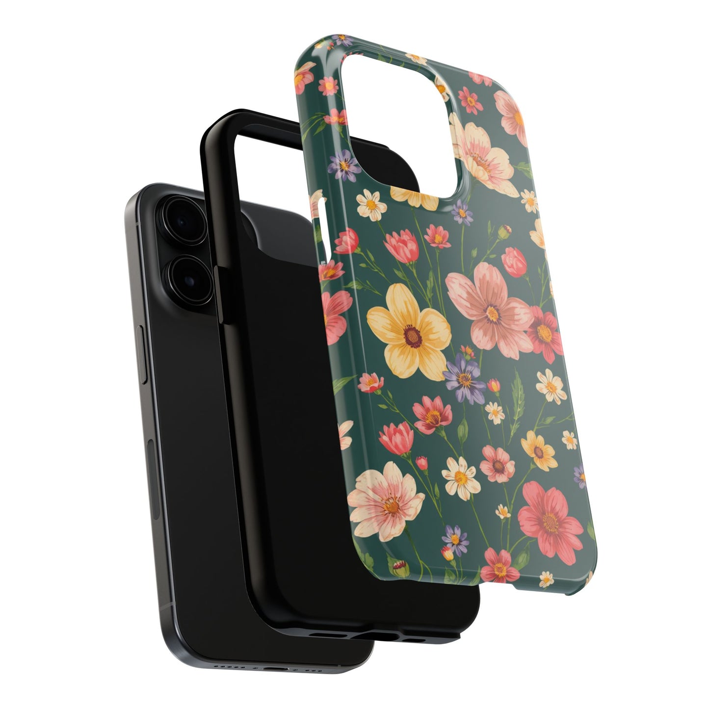 Vintage Spring Flowers Tough Phone Case - Durable Protection for iPhone
