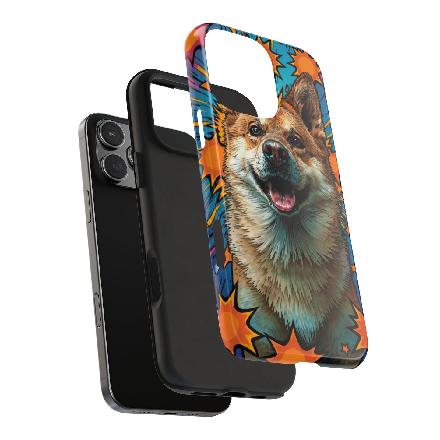 Vibrant Corgi Tough Phone Case - Fun Design for Pet Lovers