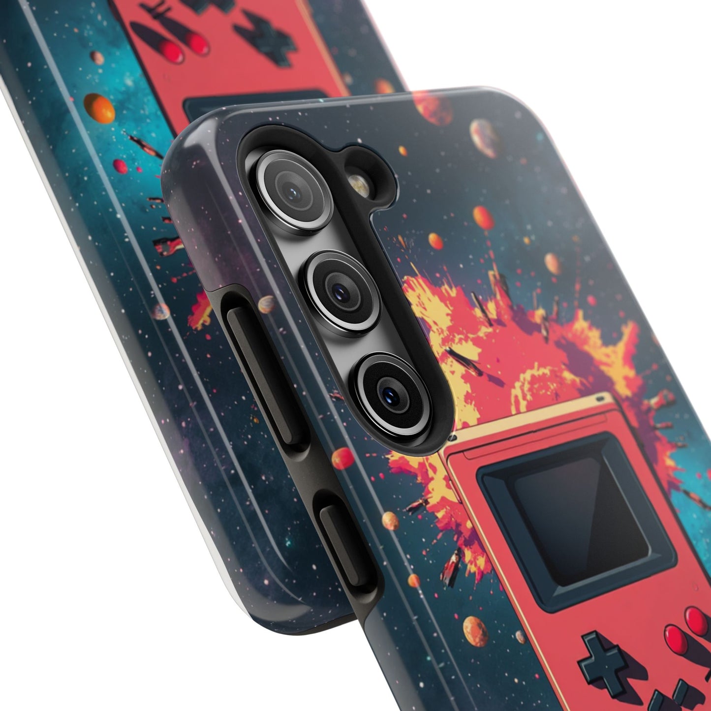 Retro Gaming Tough Phone Case - Space Adventure Design