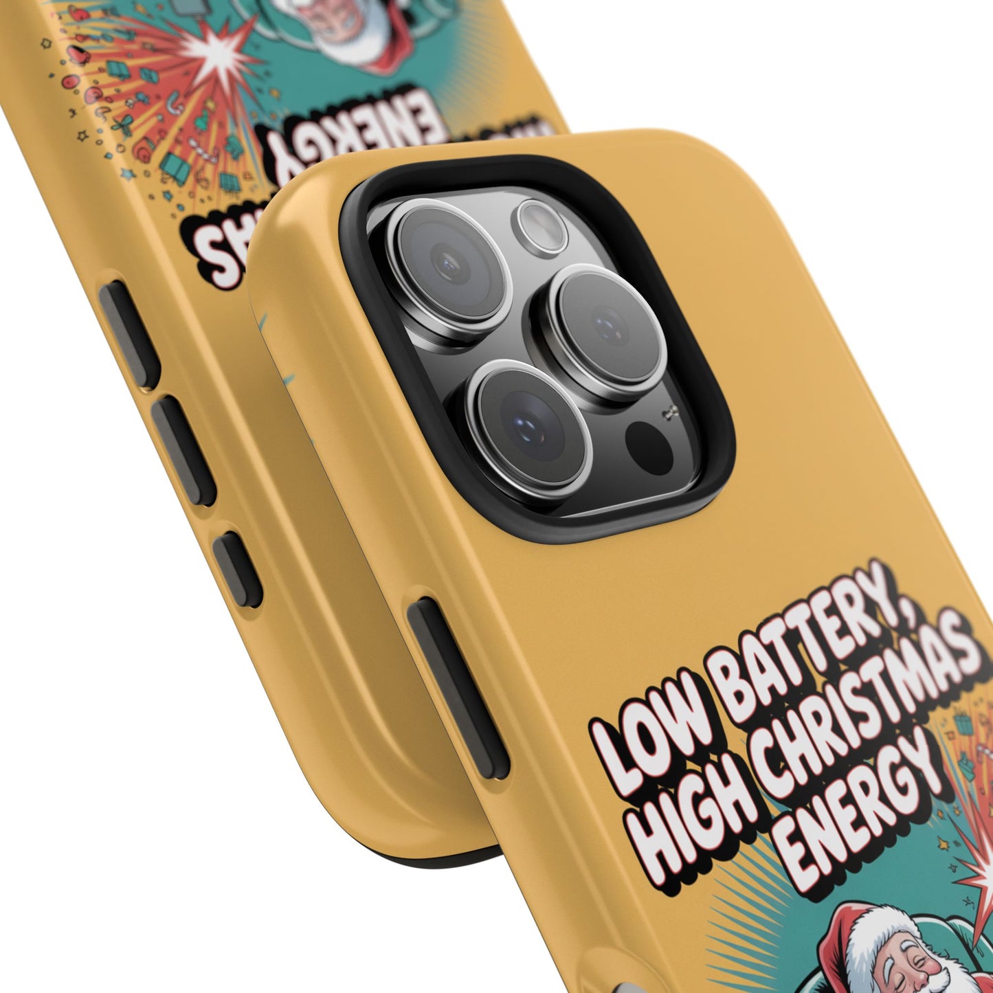 Santa Low Battery Phone Case " High Christmas Energy"