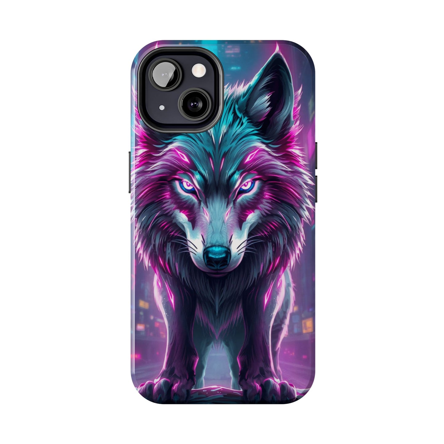 Fierce Wolf Phone Case - Tough & Vibrant Design for Animal Lovers