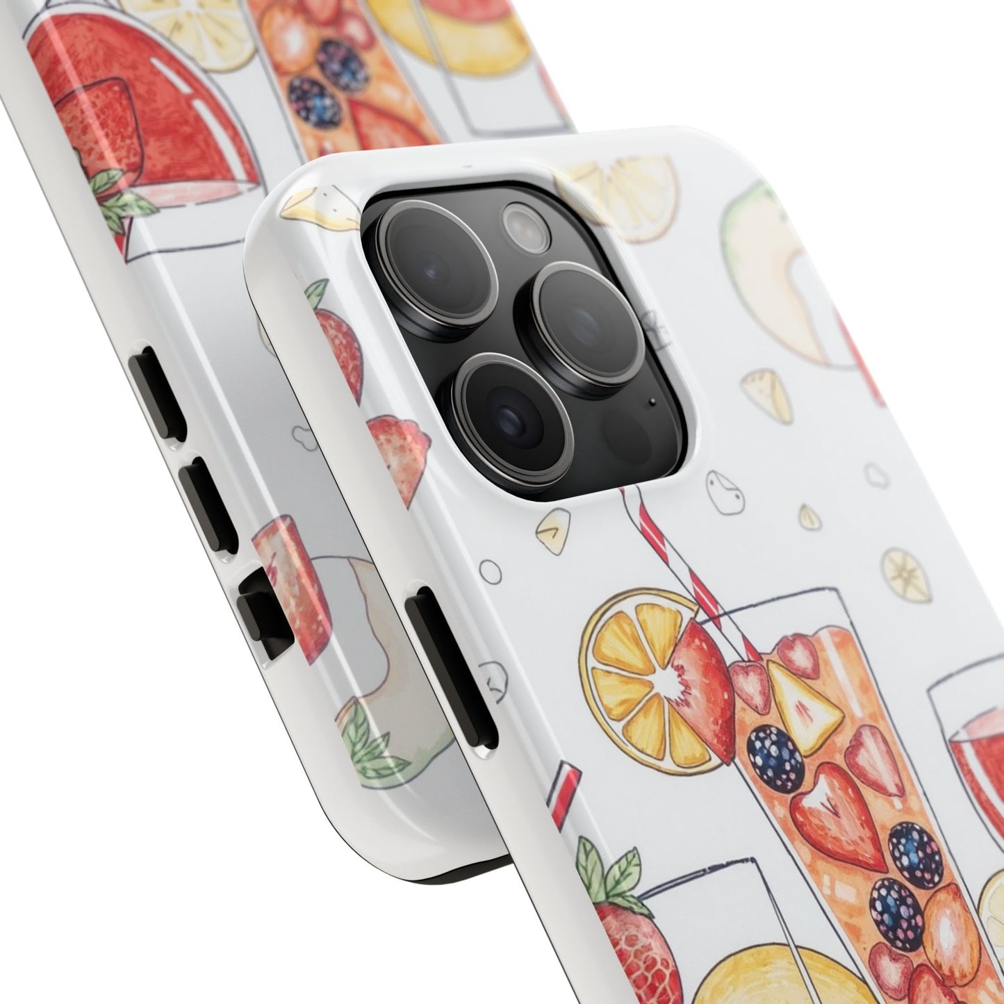 Colorful Fruit Cocktail Tough Phone Case - Perfect for Summer Vibes