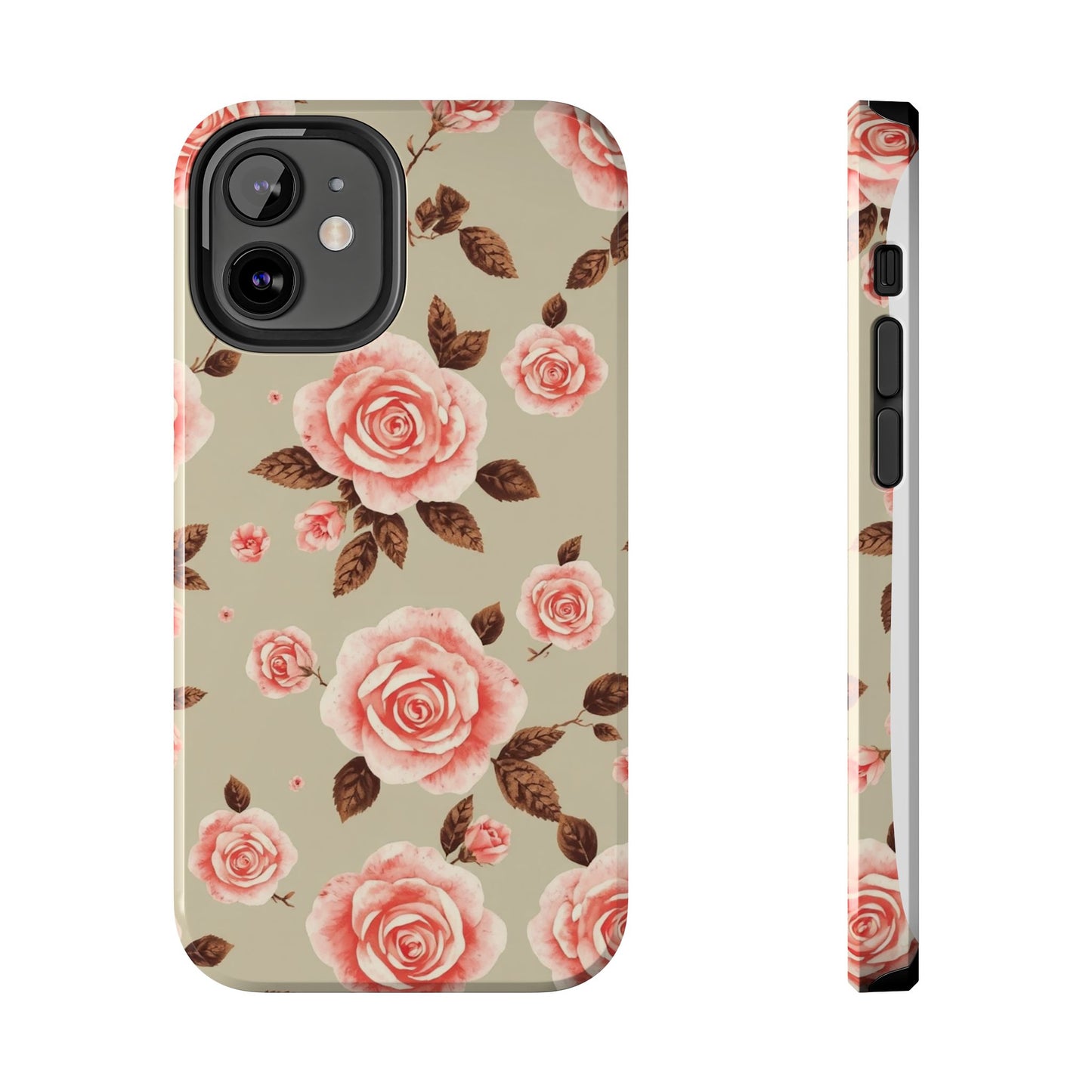 Elegant Floral Tough Phone Case for Stylish Protection - for iPhone