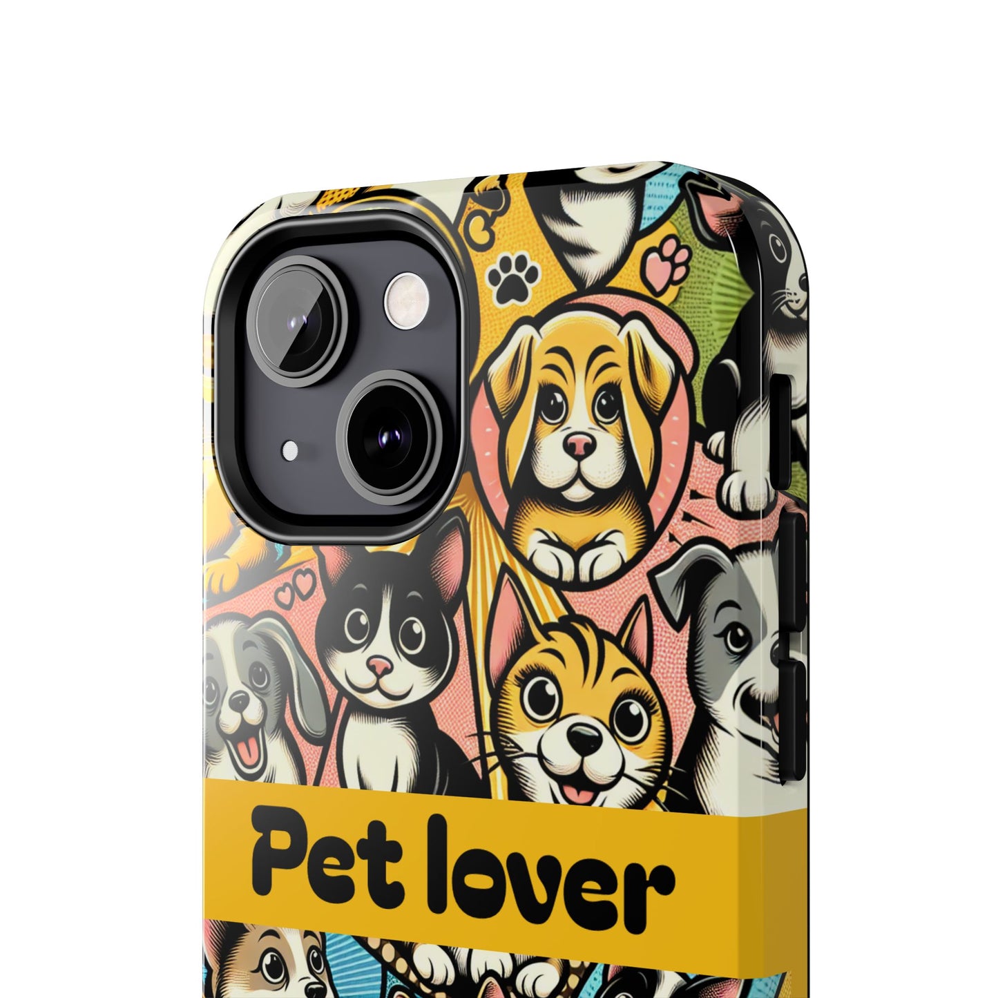 Pet Lover Tough Phone Case - Colorful Animal Design - for iPhone