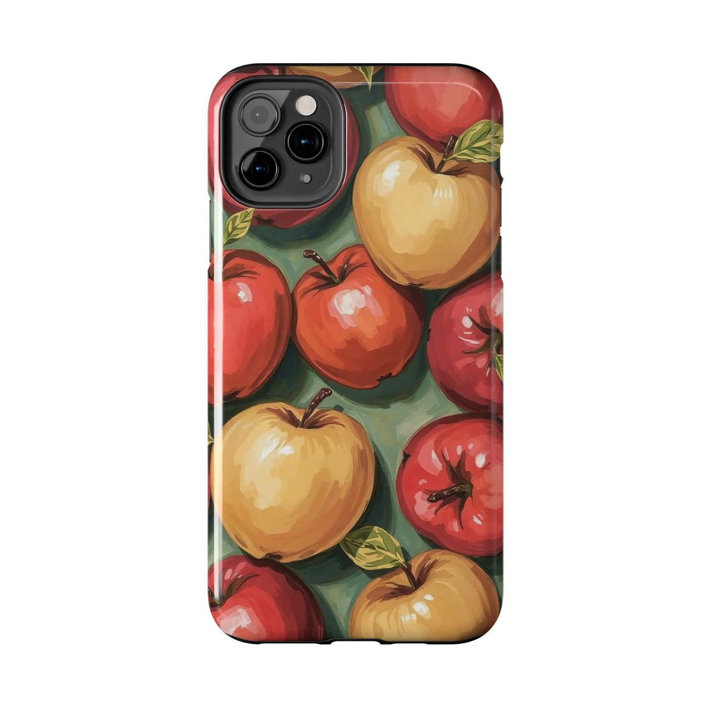 Colorful Painted Apples Art Tough Phone Case - Durable & Stylish Protection - for iPhone