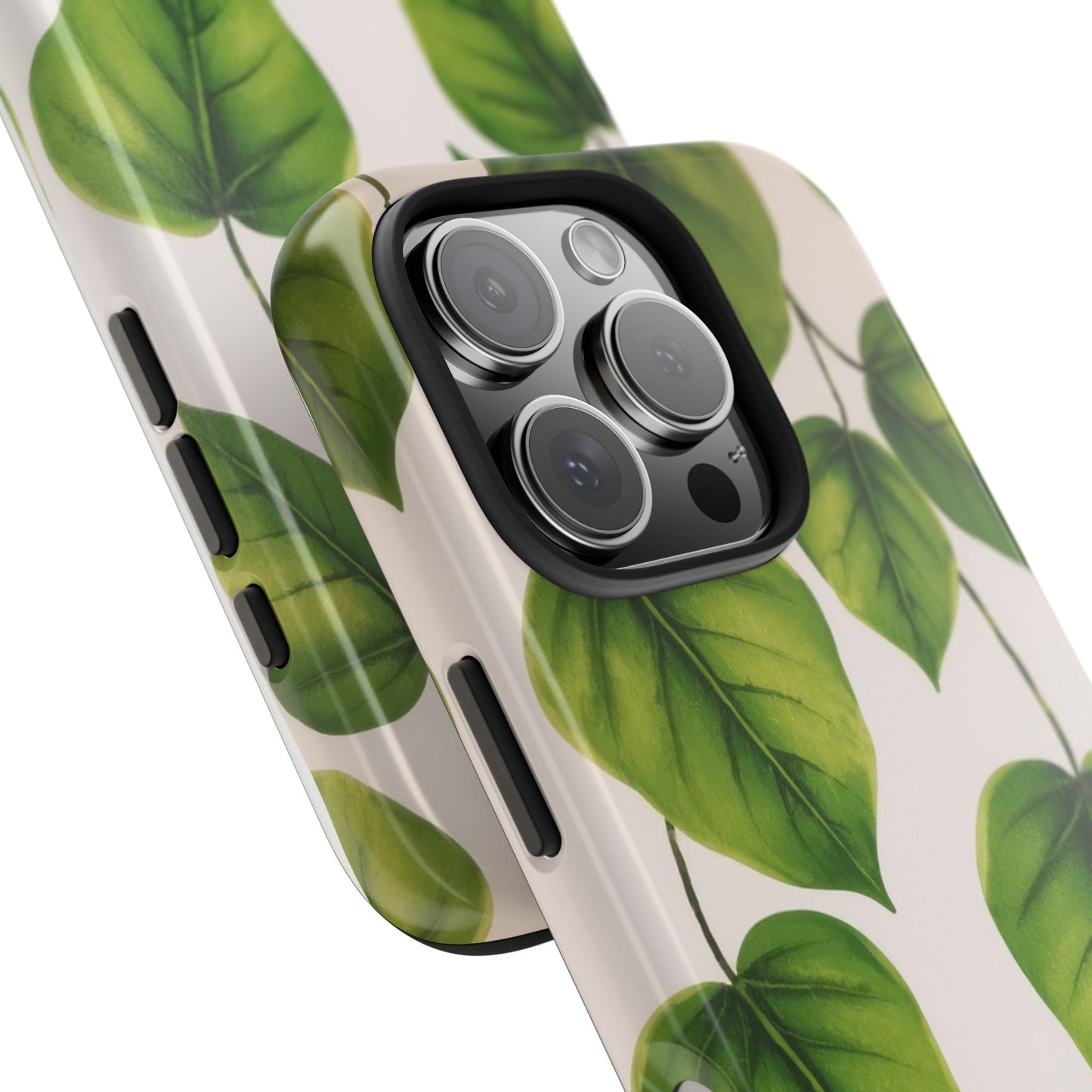 Tough Phone Cases with Green Leaf Design | Eco-Friendly Protection for Nature Lovers